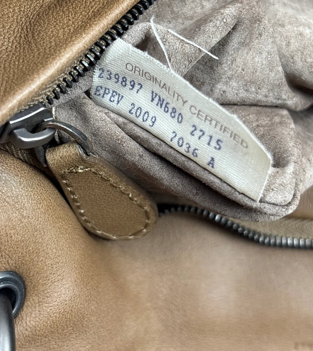 SS2009 Bottega Veneta Taupe Brown Leather Intrecciato Fringe Shoulder Bag EMqFweiu 17