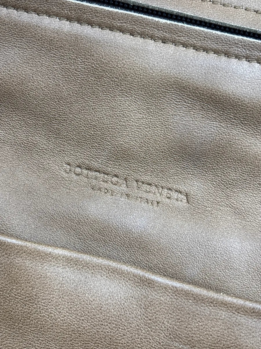 SS2009 Bottega Veneta Taupe Brown Leather Intrecciato Fringe Shoulder Bag EMqFweiu 13