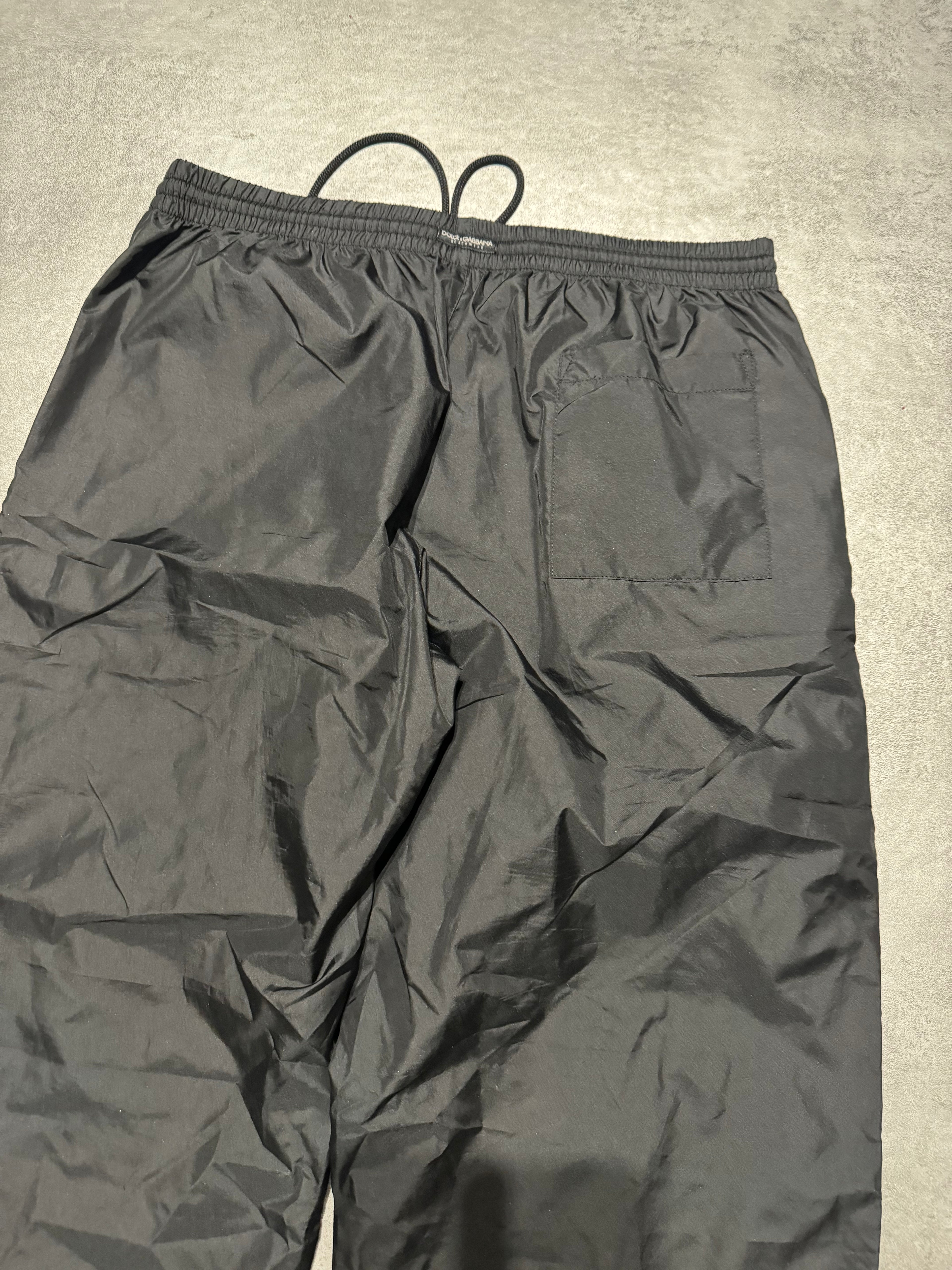 2000s Dolce & Gabbana Black Cozy Straight Jogging Pants (M) - 3
