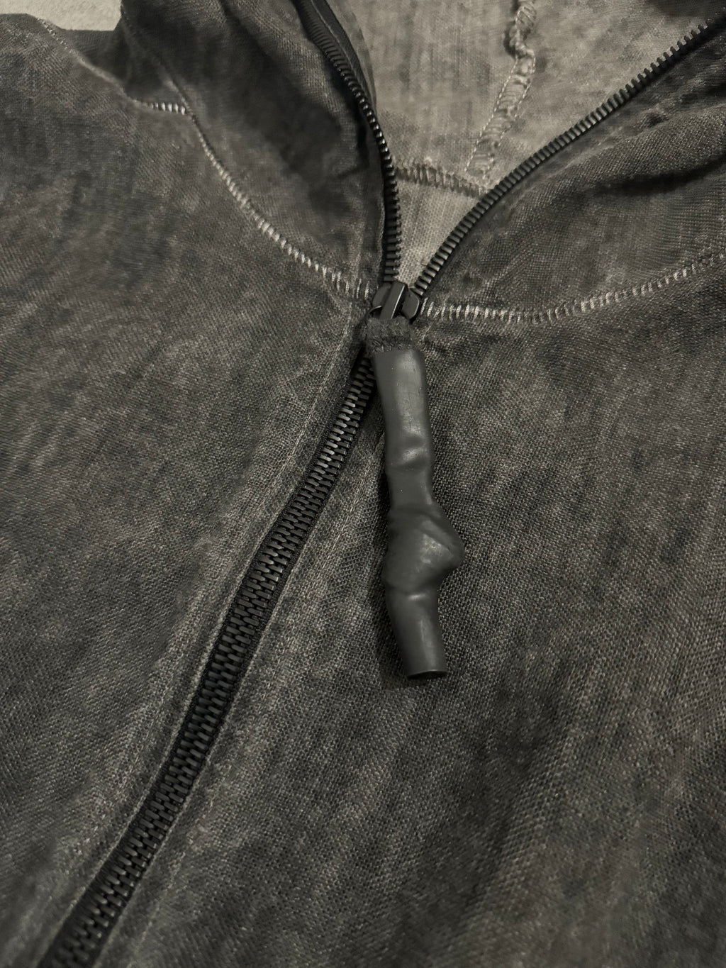Isaac Sellam ZippyHood Plomb Lin Full Zip Sweater (M) - 10
