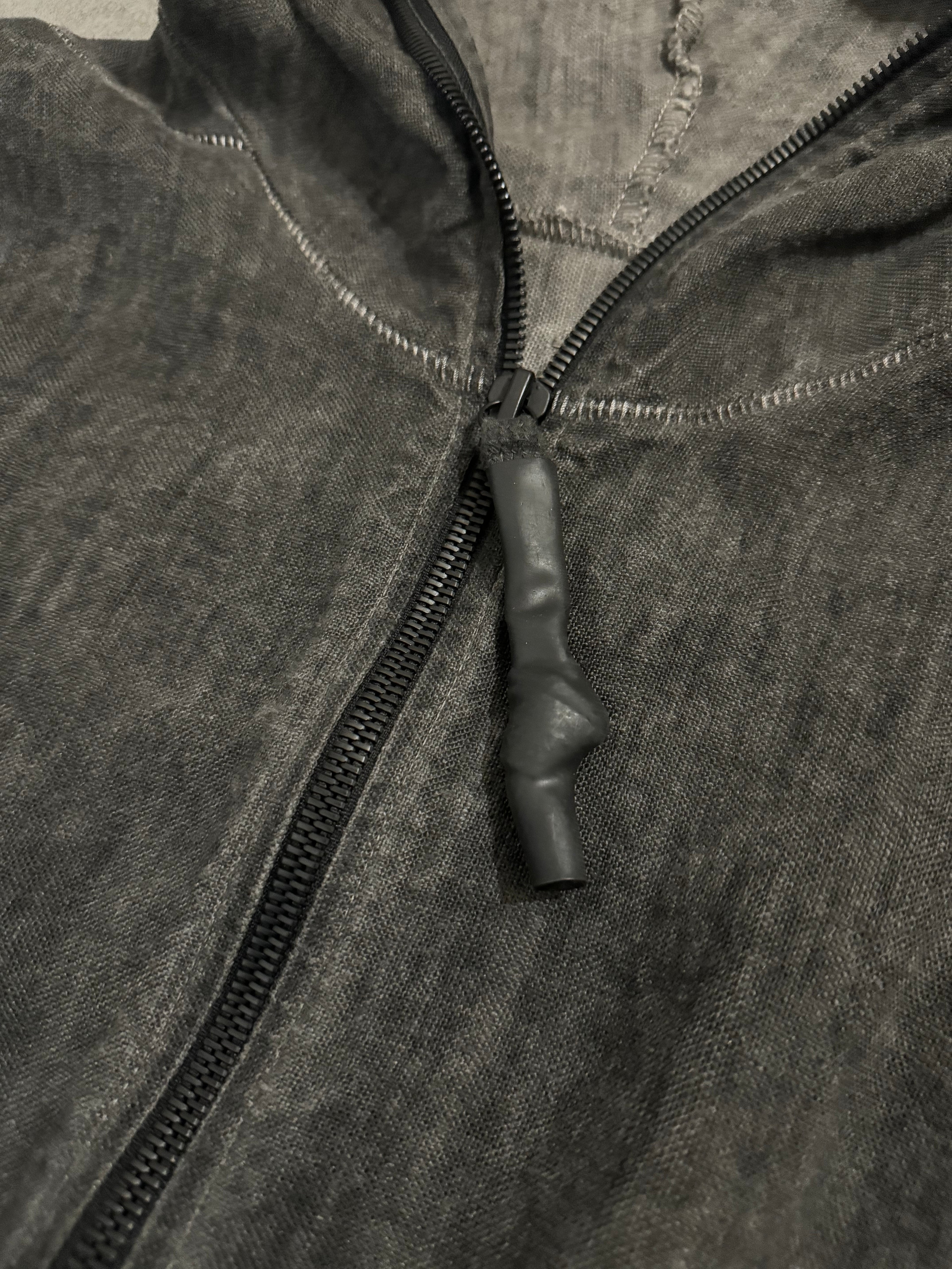 Isaac Sellam ZippyHood Plomb Lin Full Zip Sweater (M) - 10