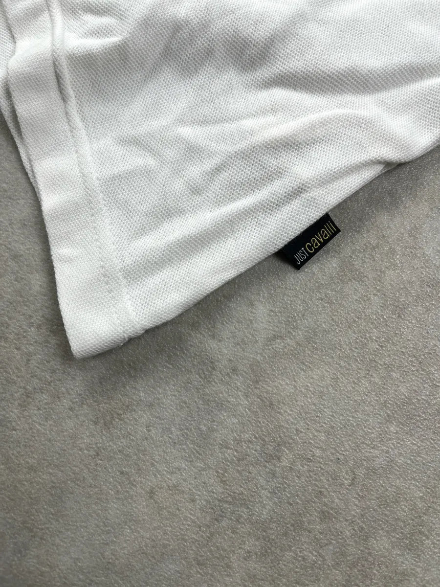 SS2012 Cavalli Royal Guard Tartan White Longsleeve Polo EbagDXsK 9