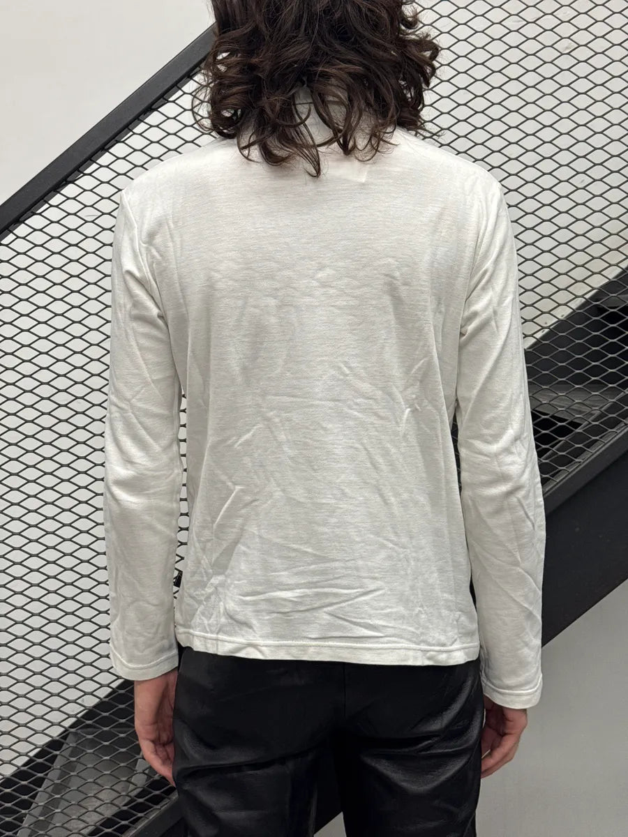 SS2012 Cavalli Royal Guard Tartan White Longsleeve Polo EbagDXsK 2