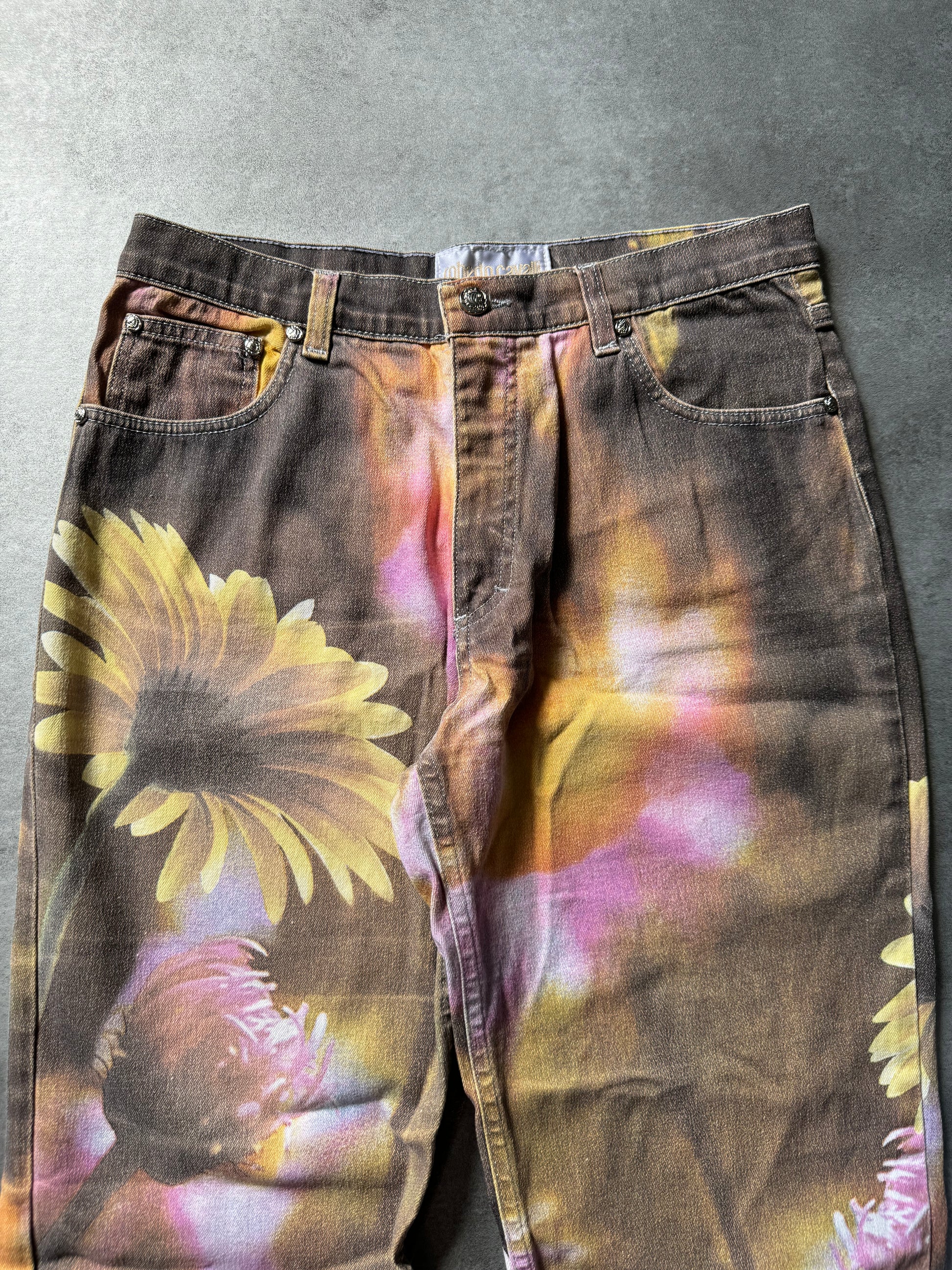 2000s Roberto Cavalli Flowers Power Pants  (M) - 9