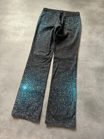 Roberto Cavalli Galaxy Expansion Blue Pants  (L) - 4