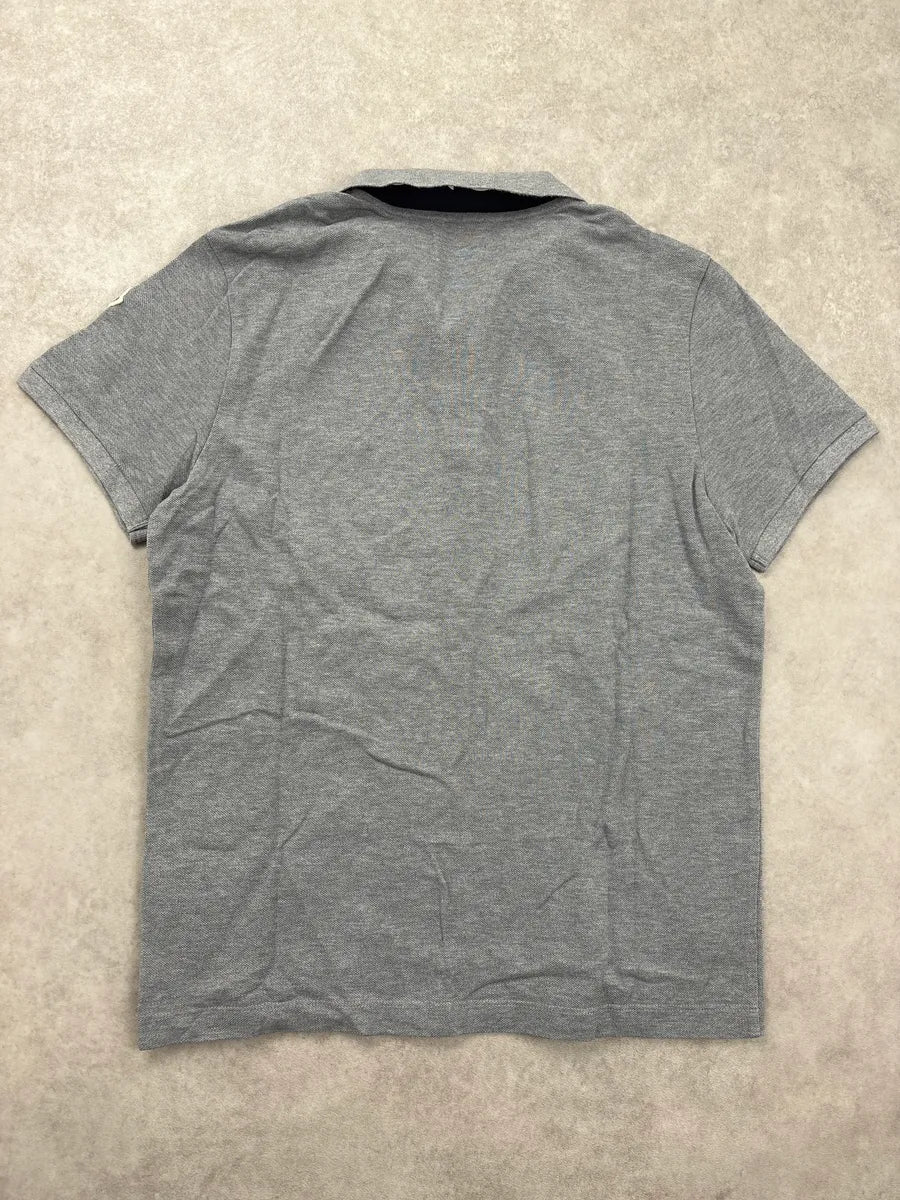 2019 Moncler Grey Logo Patch Polo Edyakcmr 5