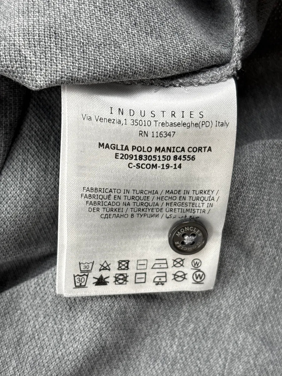 2019 Moncler Grey Logo Patch Polo Edyakcmr 9