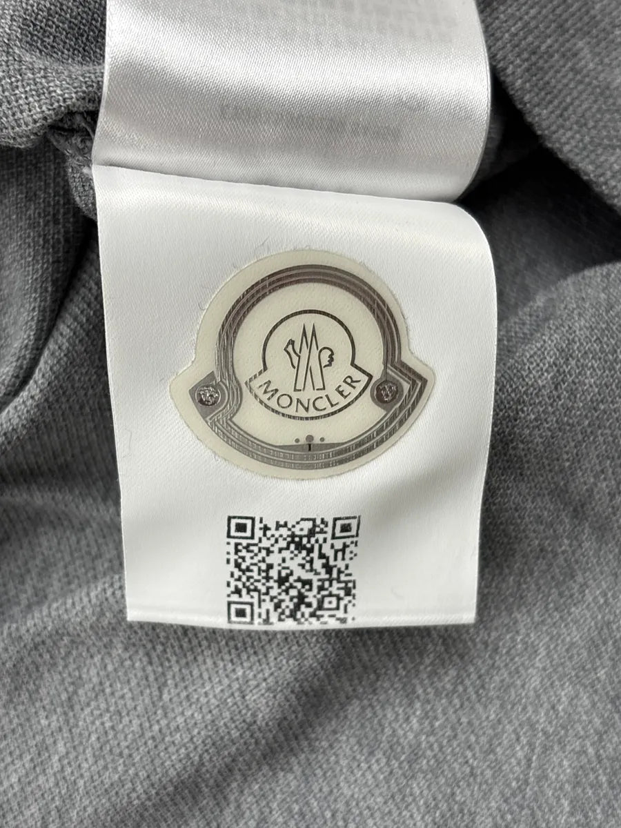 2019 Moncler Grey Logo Patch Polo Edyakcmr 10