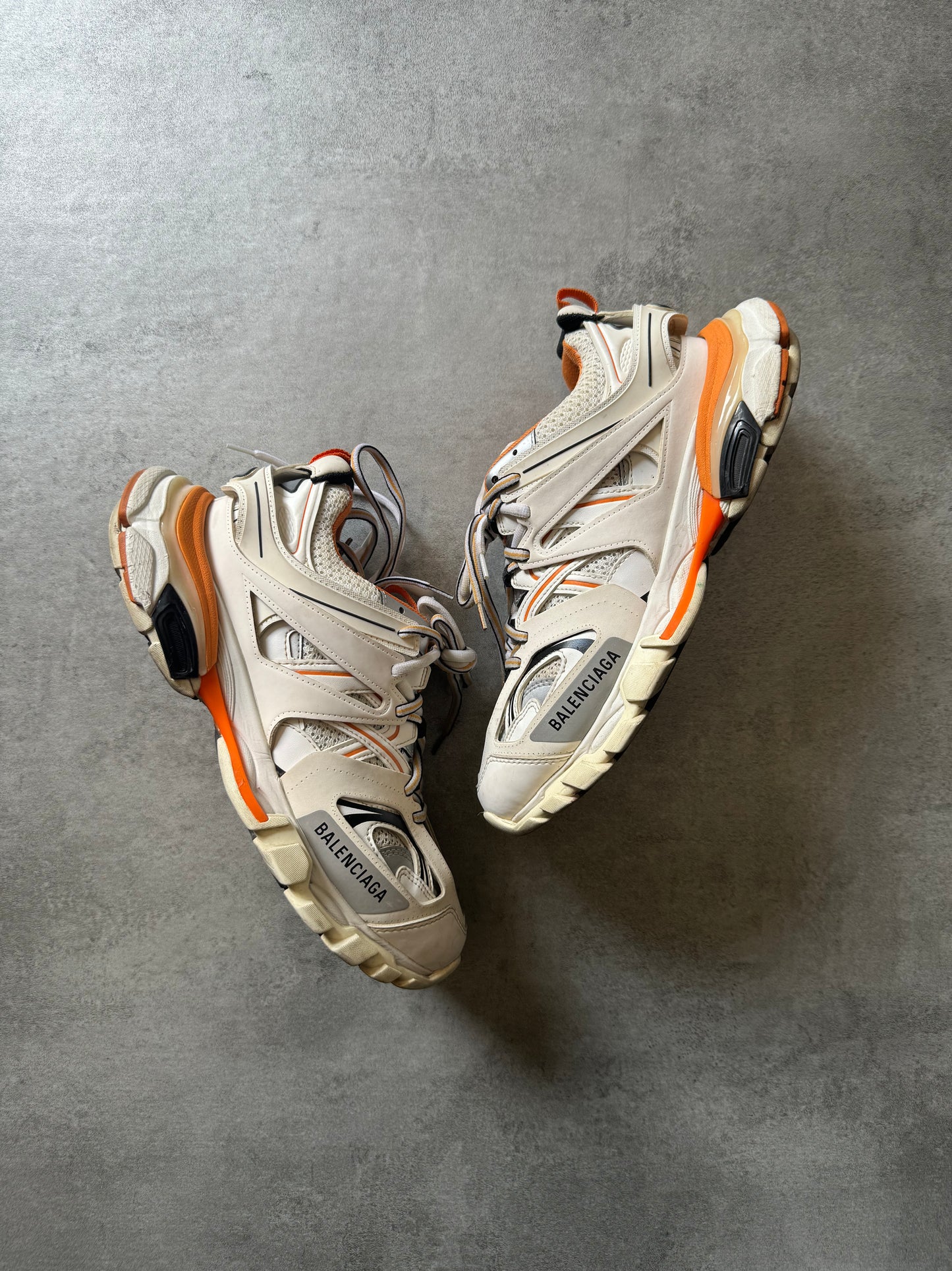 Balenciaga Track White Orange 40eu us7 Dolce Vita Hub