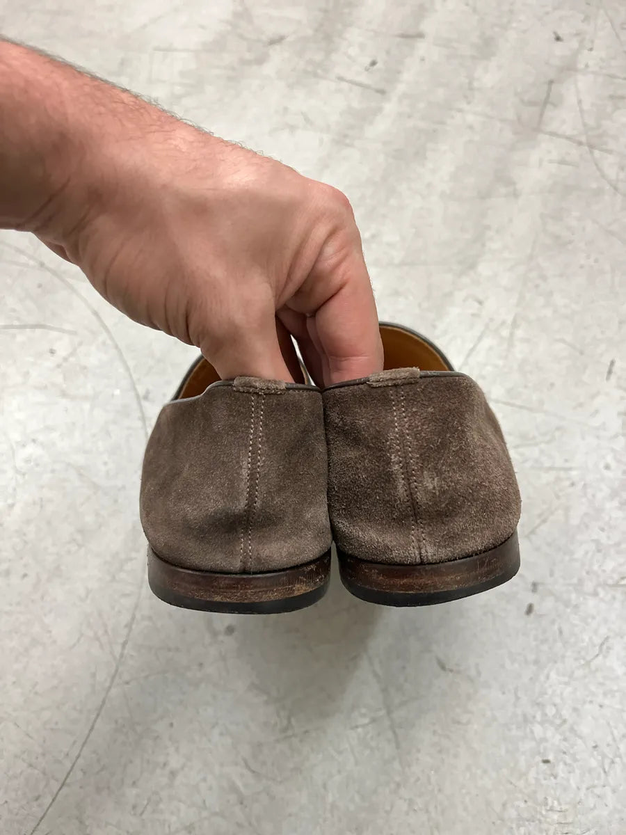 Gucci Horsebit Brown Suede Loafers ElDjmQuU 5