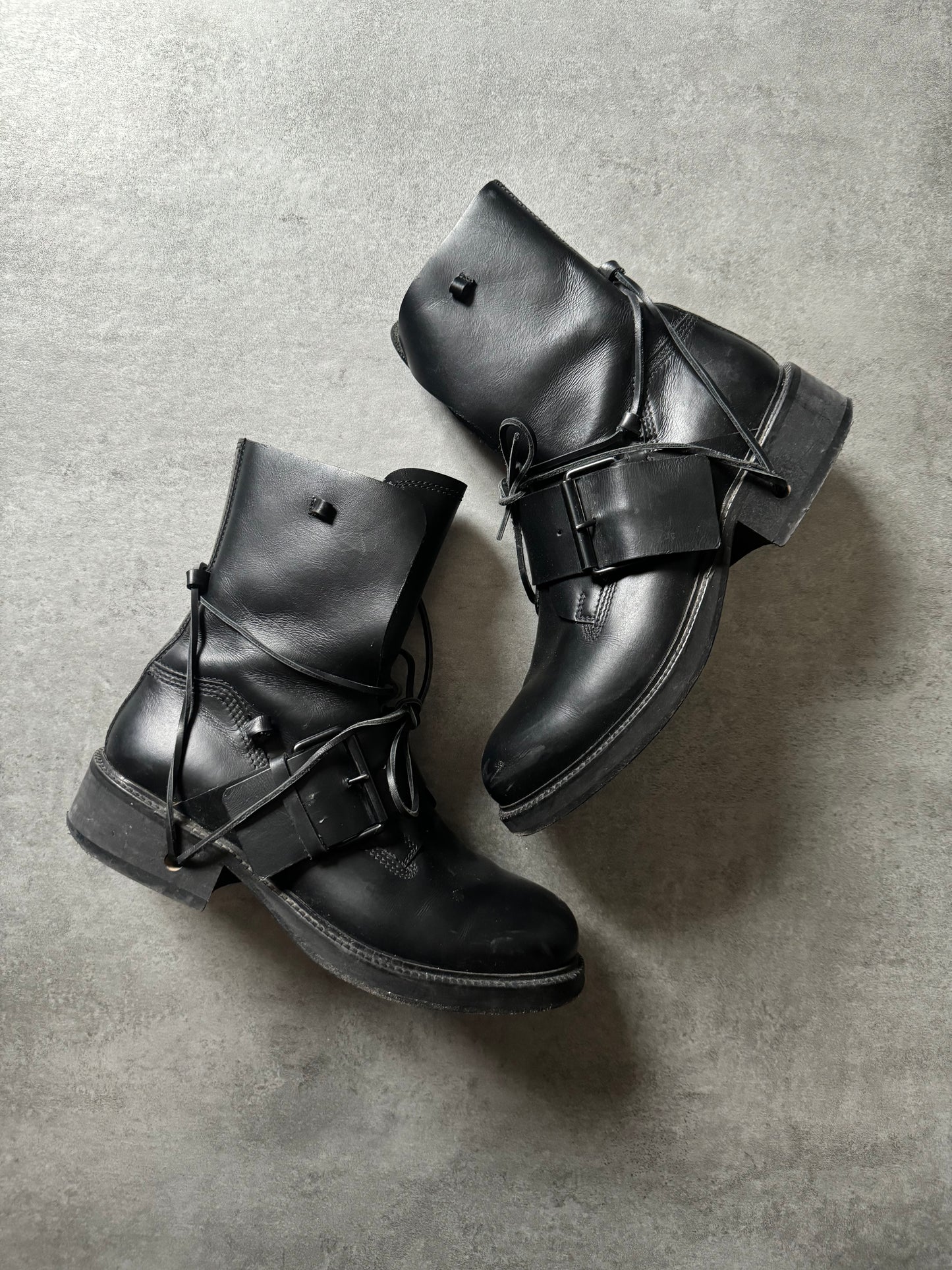 AW1998 Dirk Bikkembergs High Mountaineering Black Boots (43) - 10