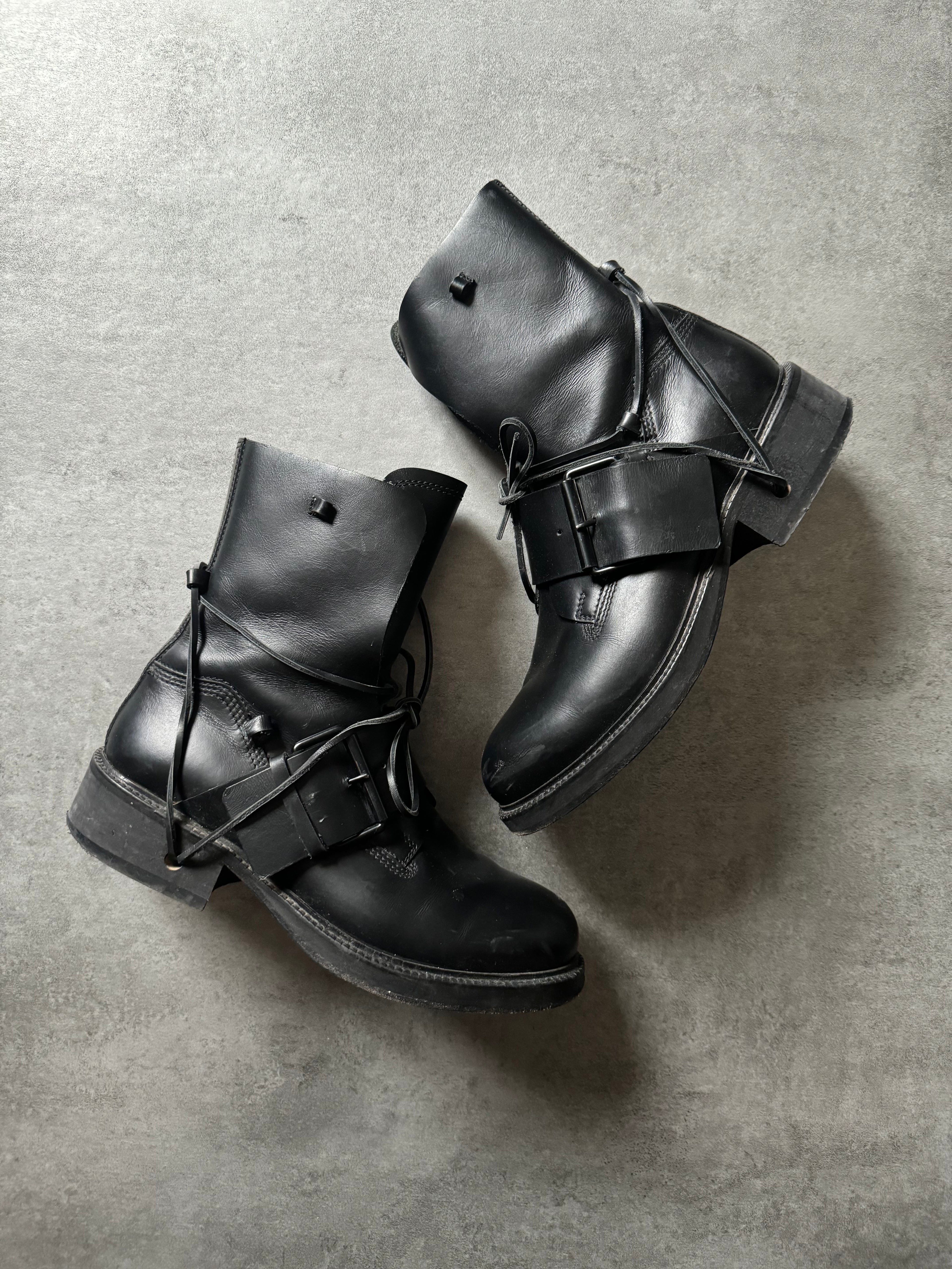 AW1998 Dirk Bikkembergs High Mountaineering Black Boots (43eu/us9