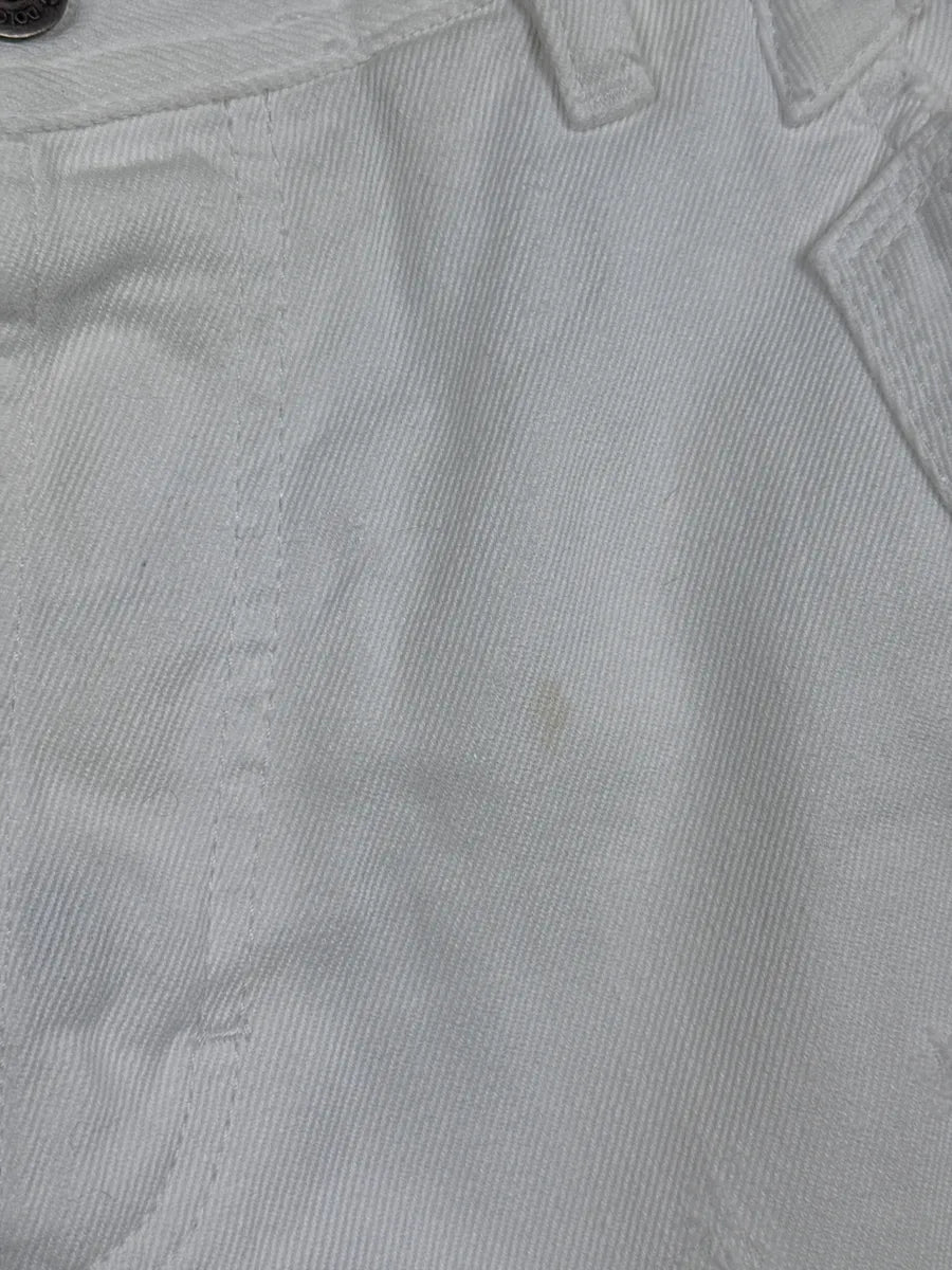 SS2003 Dolce & Gabbana White Oversized Cargo Logo Shorts ErpbZUxK 10