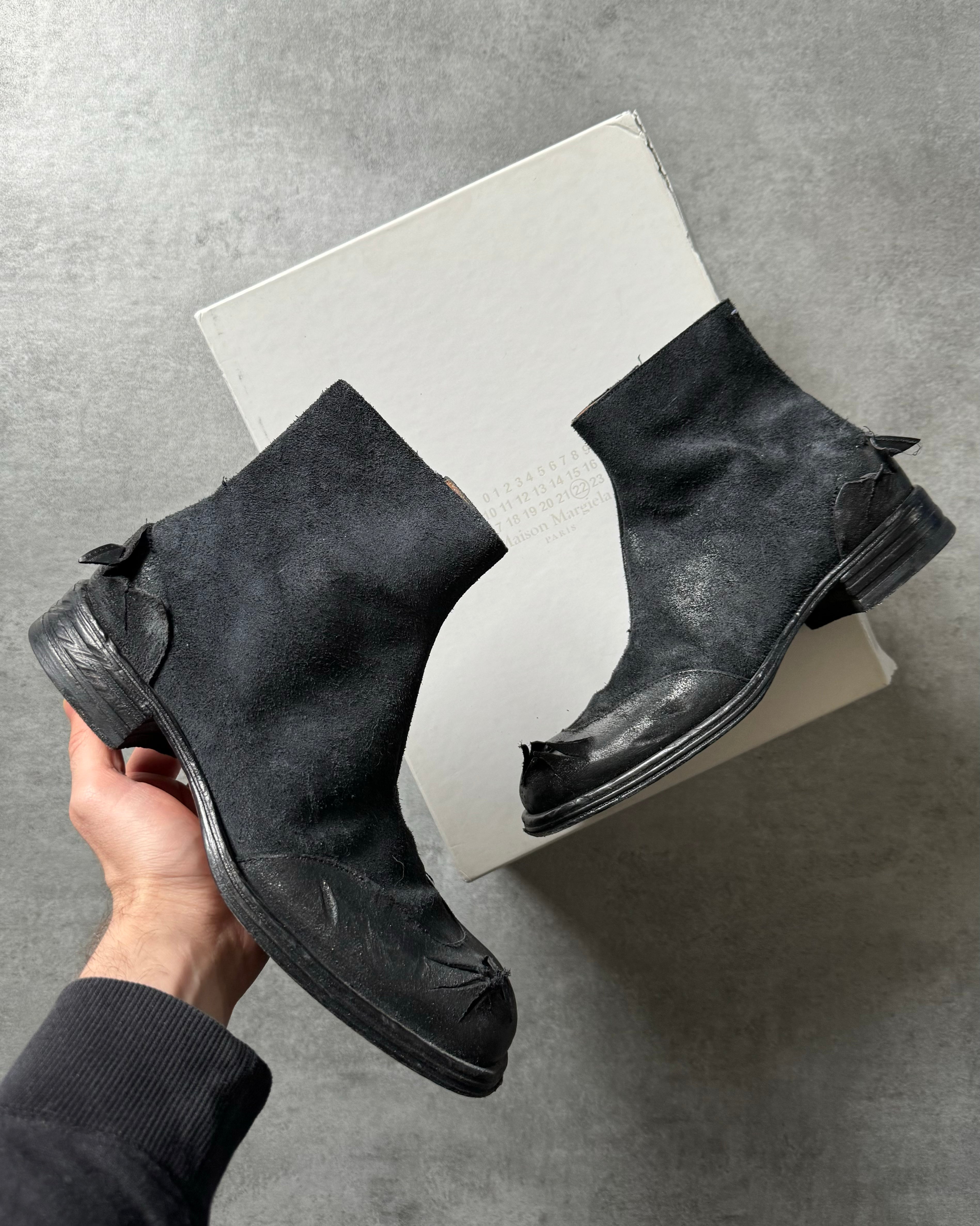 SS2021 Maison Margiela Black Destructured Boots  (40) - 1