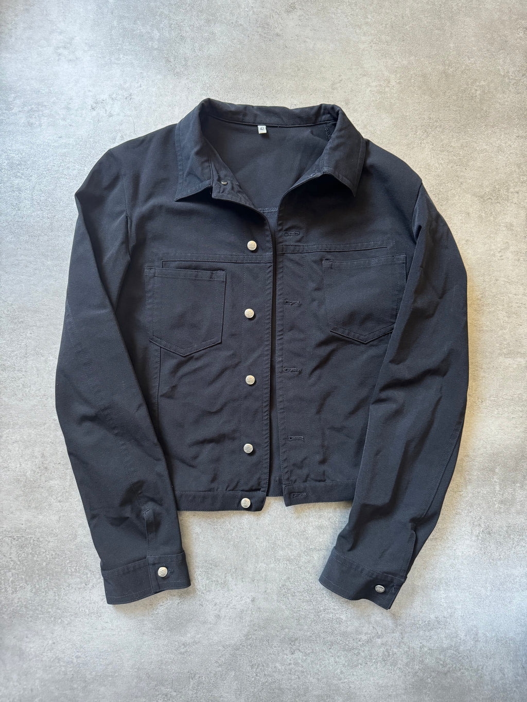 2000s Marithé + François Girbaud Black Light Trucker Jacket (XS) - 8