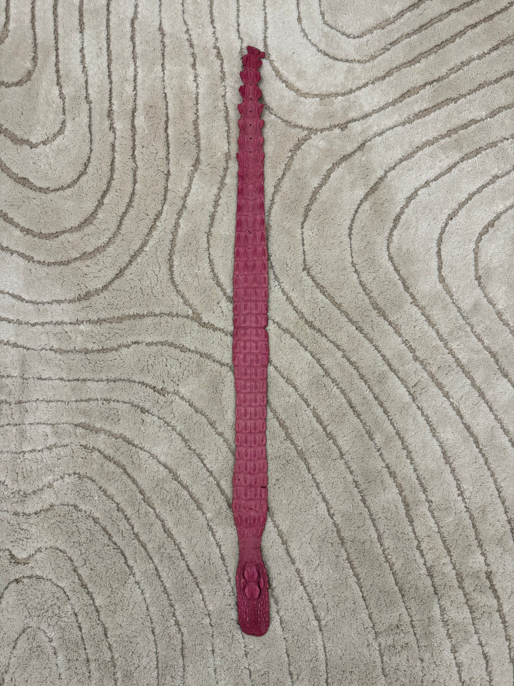 SS2005 ロベルト カヴァリ スウィート ピンク クロコダイル レザー ベルト