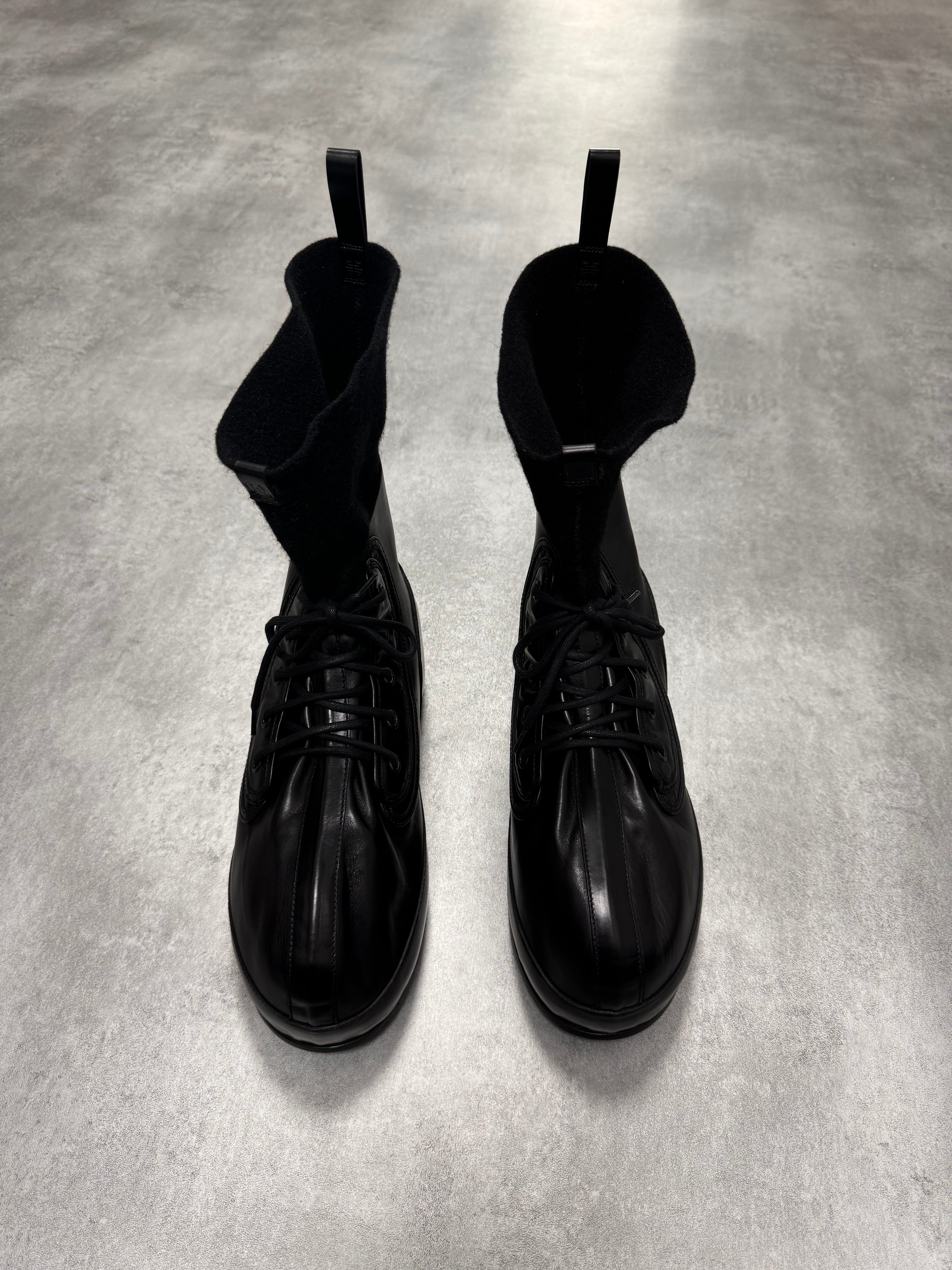 Givenchy (B).STROY Bunny Black Calf Leather Ankle Boots