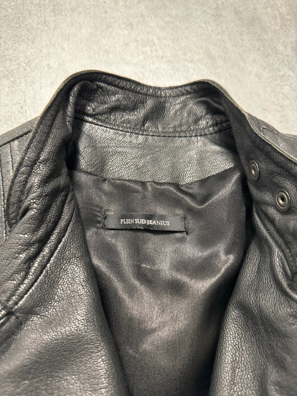 2000s Plein Sud Discreet Leather Trench Coat