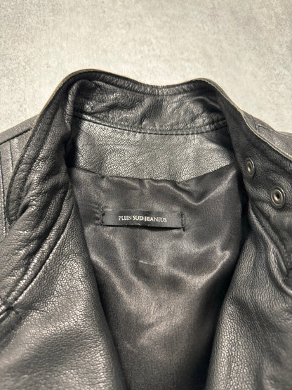 2000s Plein Sud Discreet Leather Trench Coat (XS)