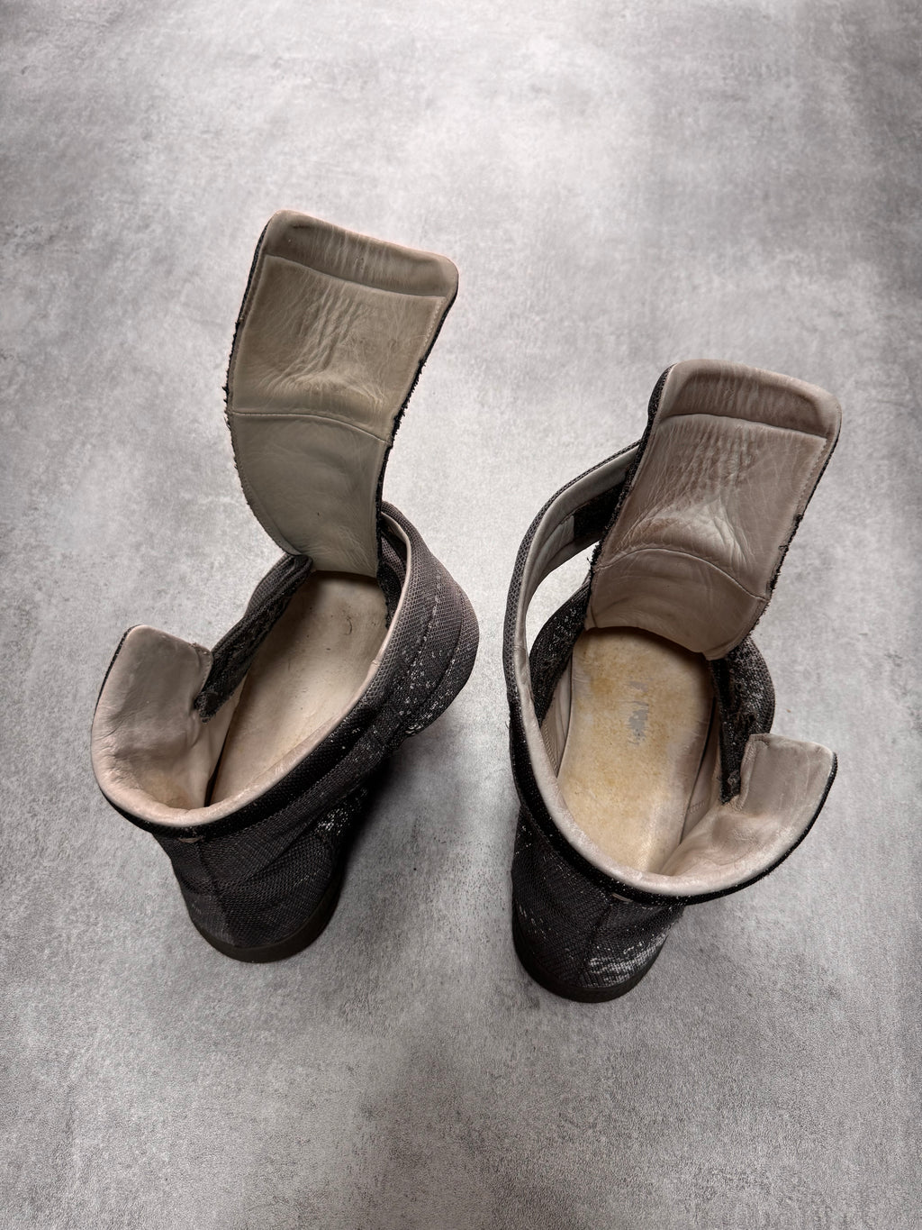 SS2016 Maison Margiela Future High Snake Printed Sneakers