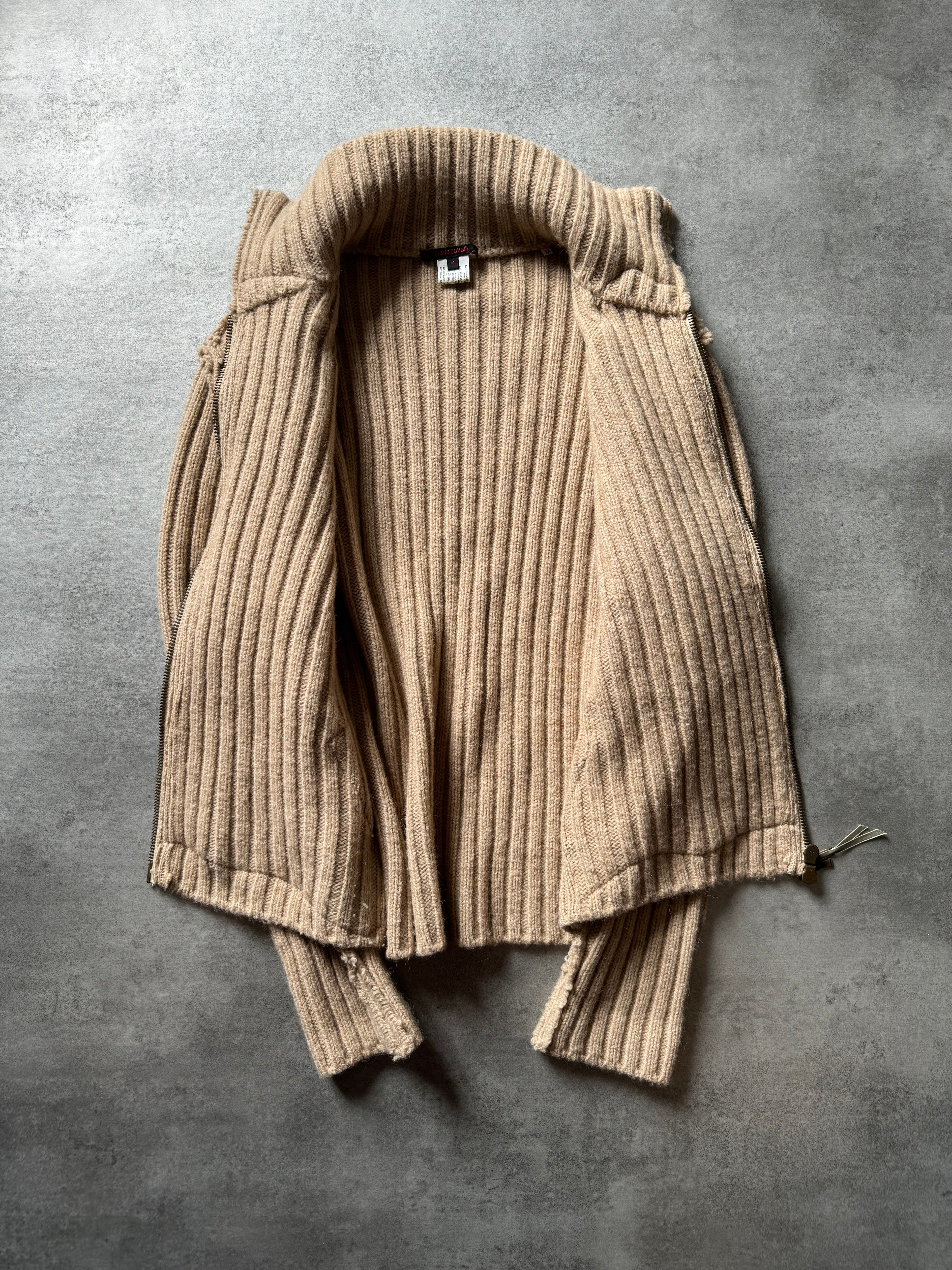 AW2000 Roberto Cavalli Fur Camel Wool Sweater (M/L)