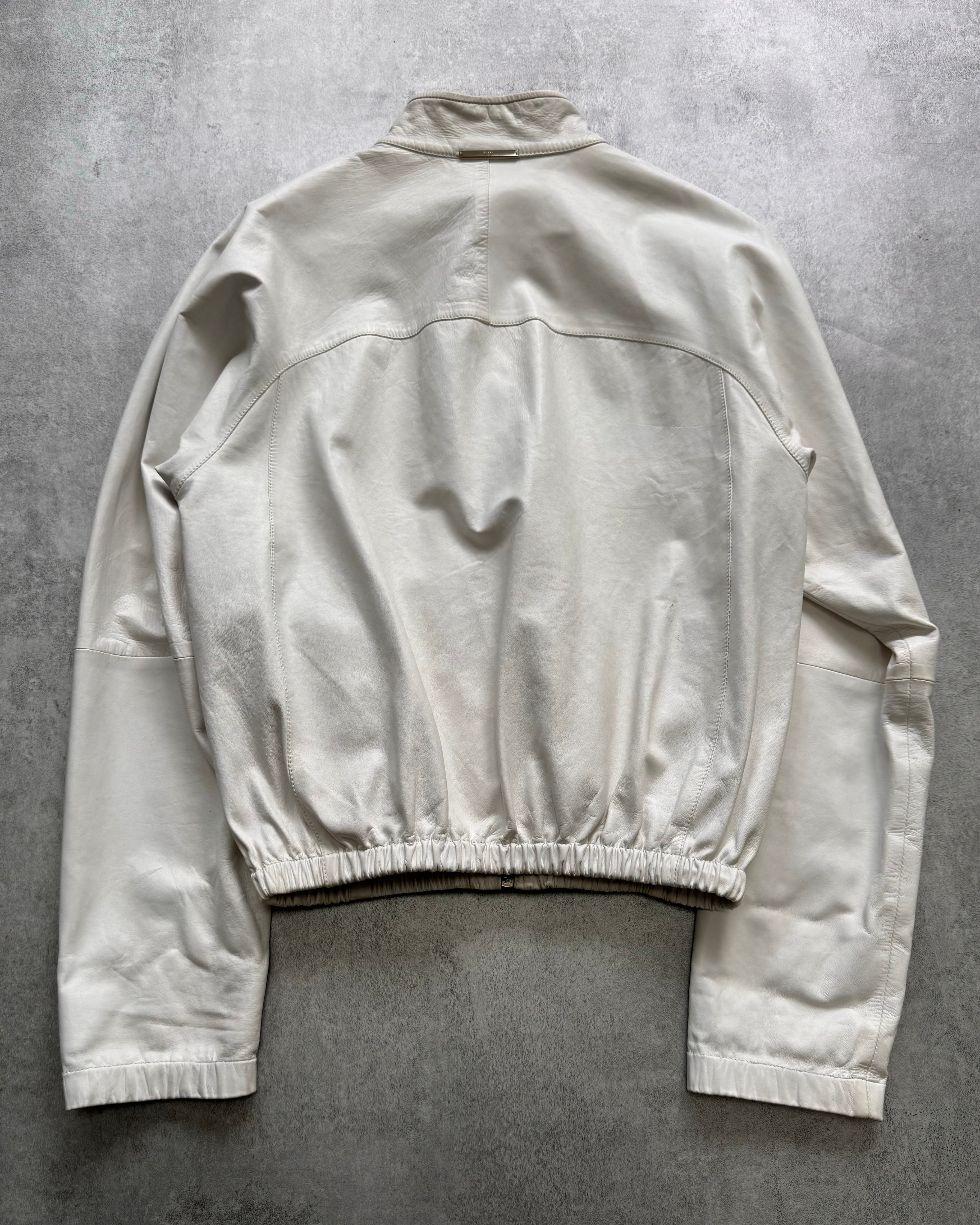 SS2000 Gucci Lambskin Leather Track Jacket