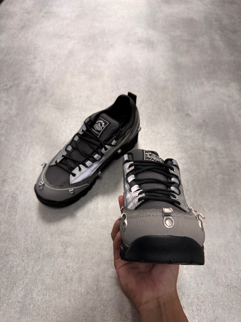 Y/Project x Diemme Silver Grey Grappa Hiker Shoes