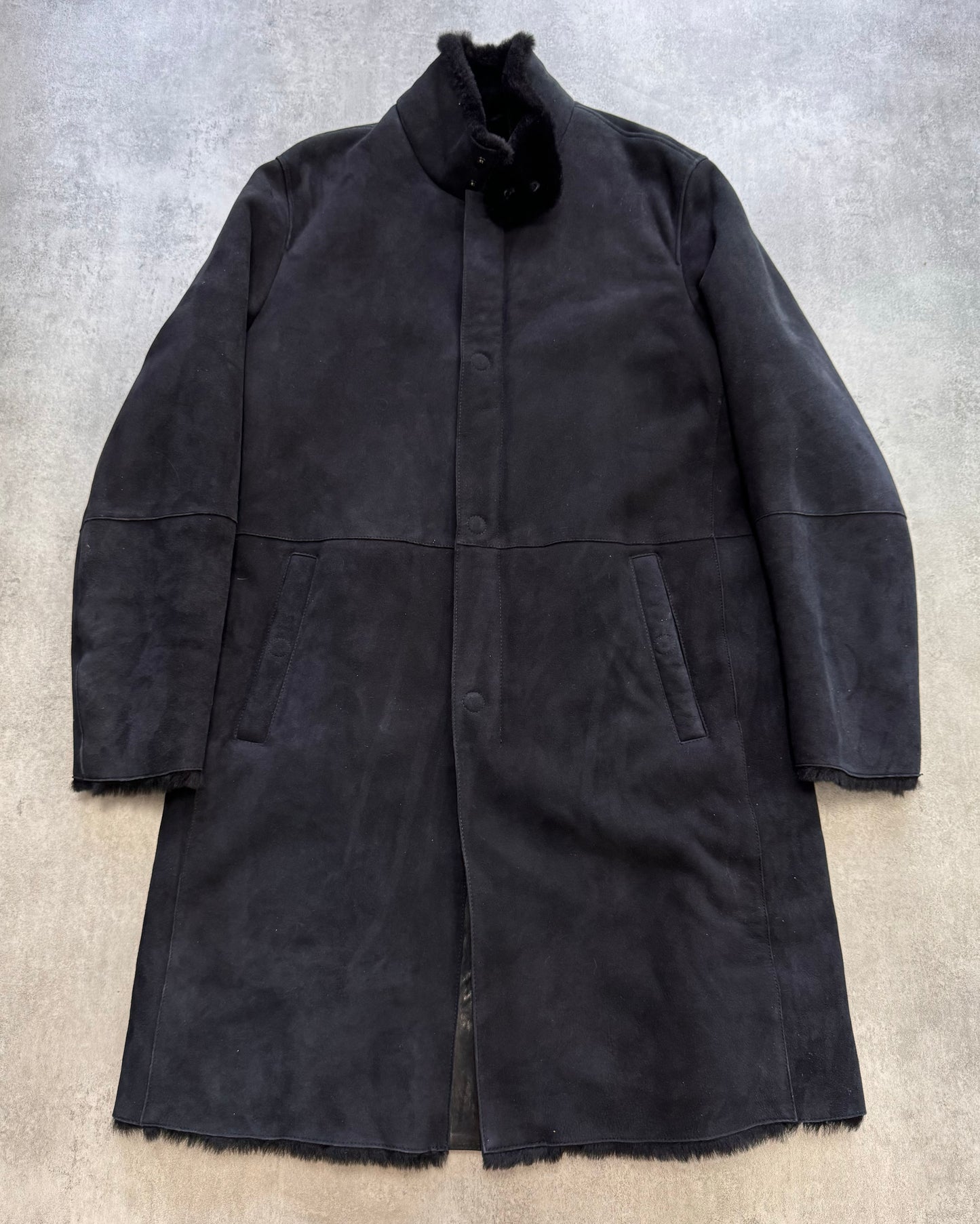 FW2018 Armani Premium Shearling Trench Coat (M/L)