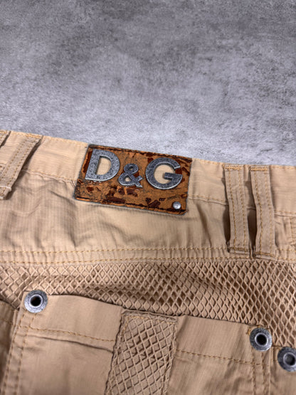 SS2004 Dolce & Gabbana Bondage Parachute Cargo Pants (M)