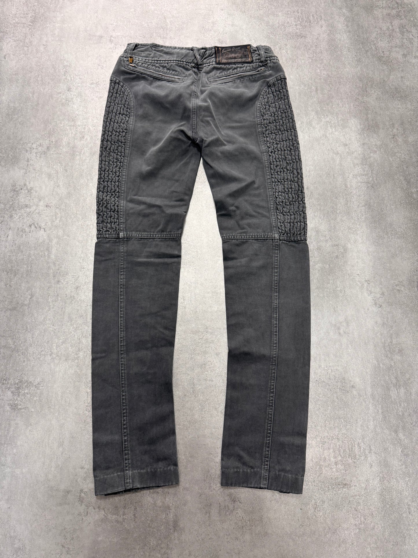 2000s Dolce & Gabbana Slim Technical Grey Denim Jeans (XS)