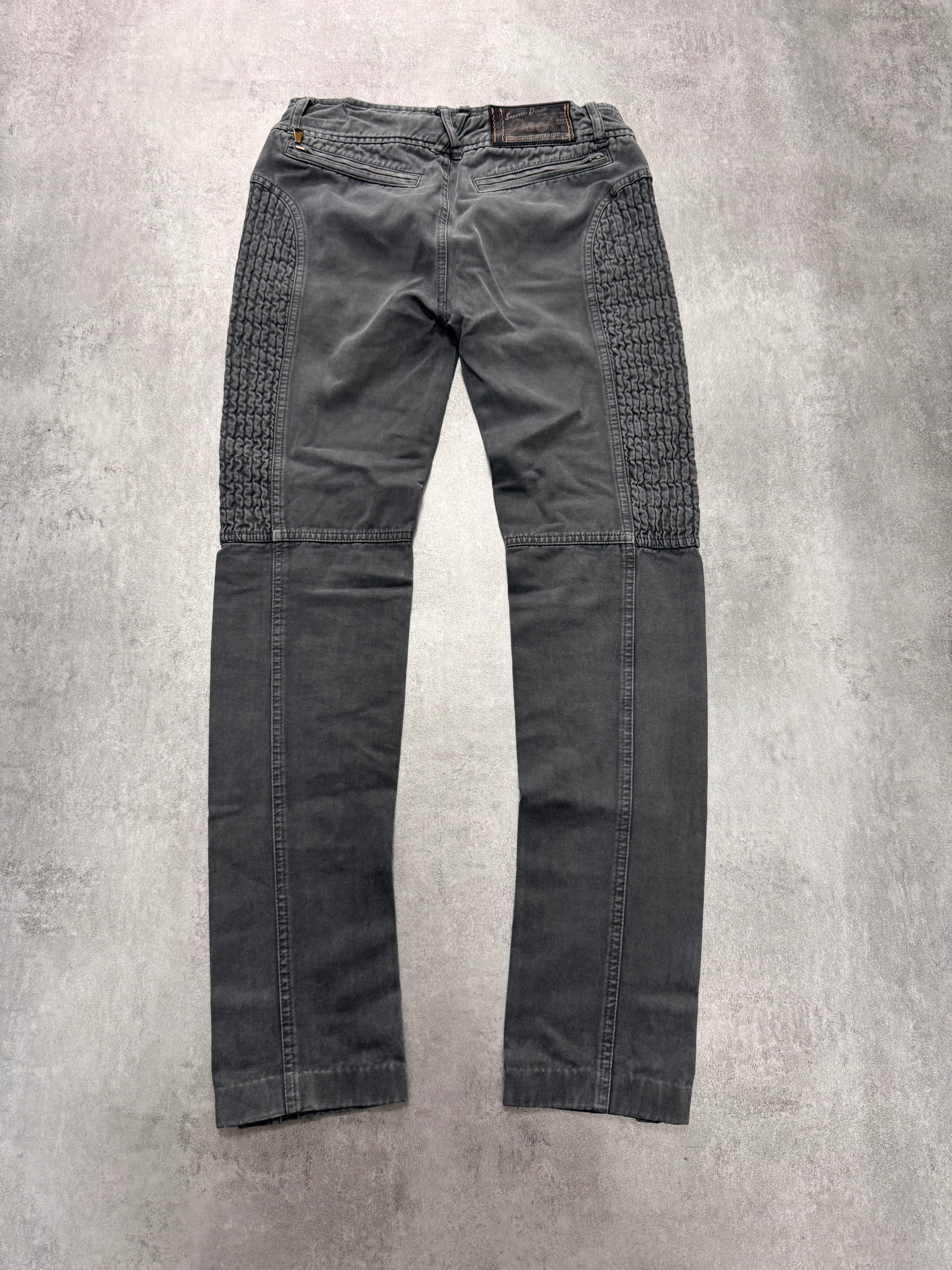 2000s Dolce & Gabbana Slim Technical Grey Denim Jeans