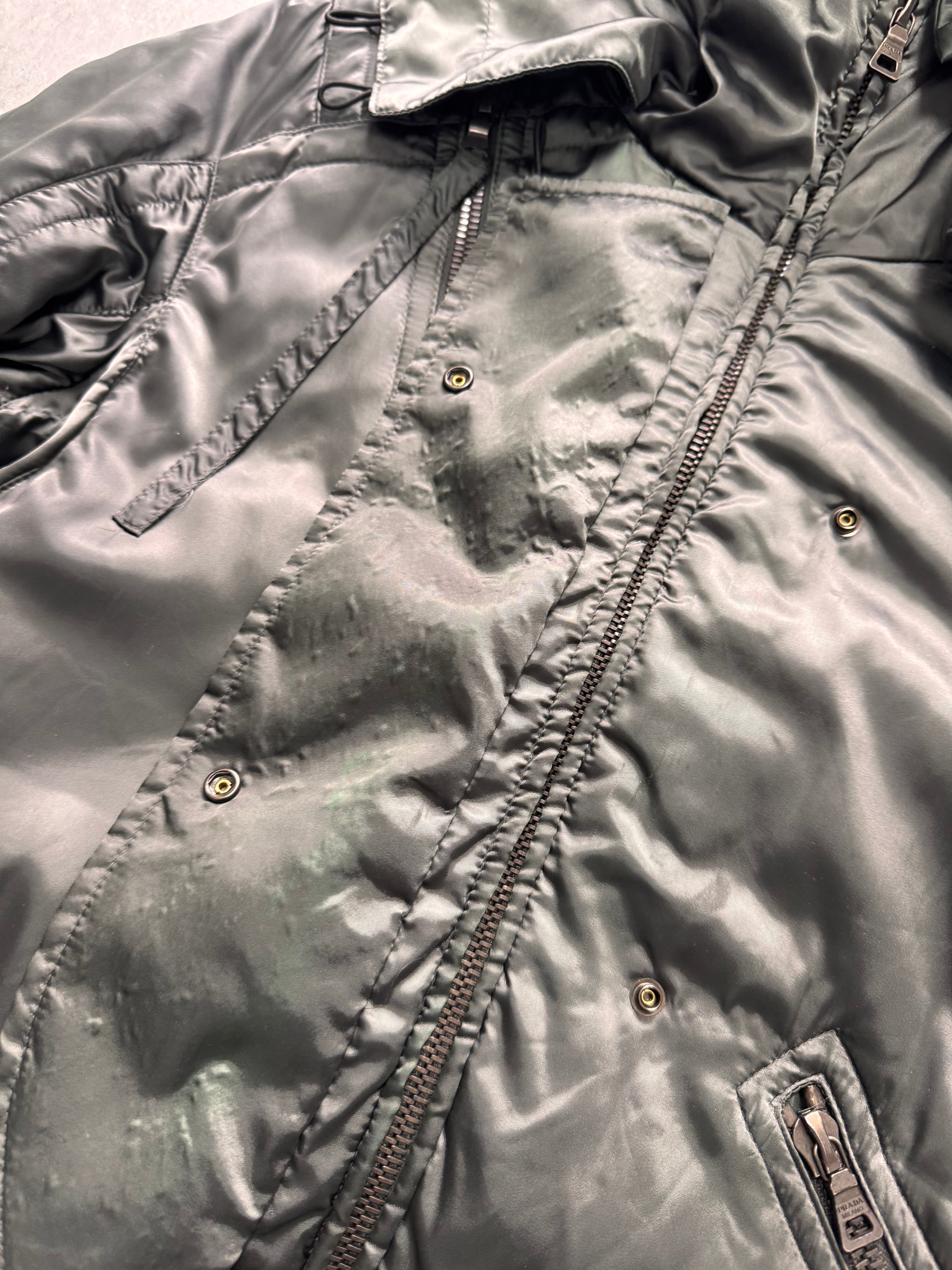 2000s Prada Ultimate Utility Ski Silver Jacket