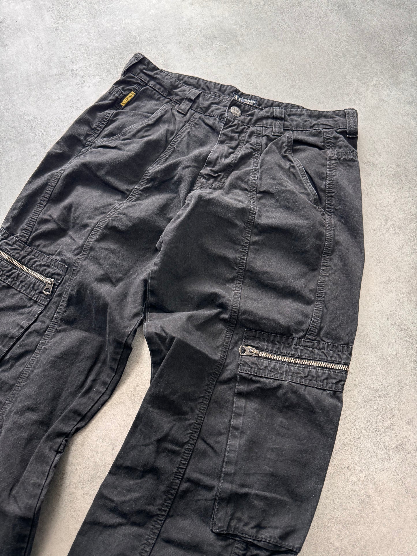 2000s Armani Wide Cargo Pants (S/M)