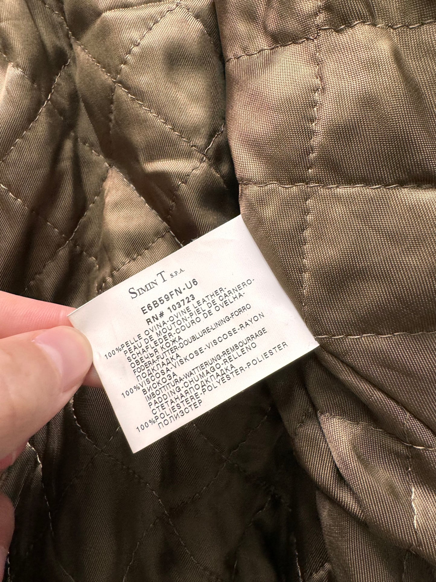 2000s Armani Technical Aviator Leather Jacket (M)