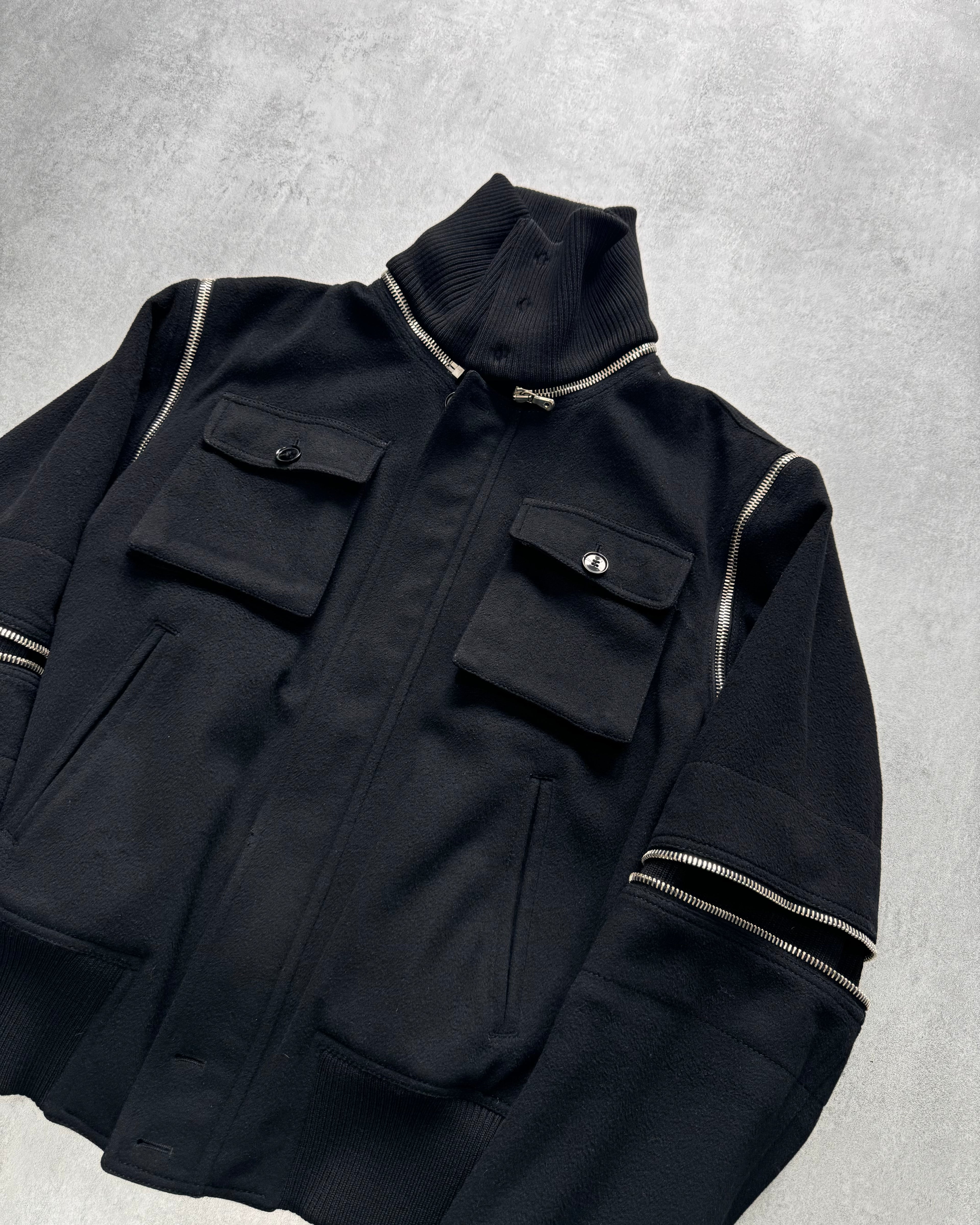 AW2003 Dolce & Gabbana Utility Detachable Wool Jacket