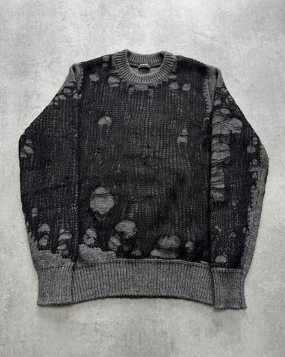 Diesel Destroyed Spiderweb Sweater (XL)