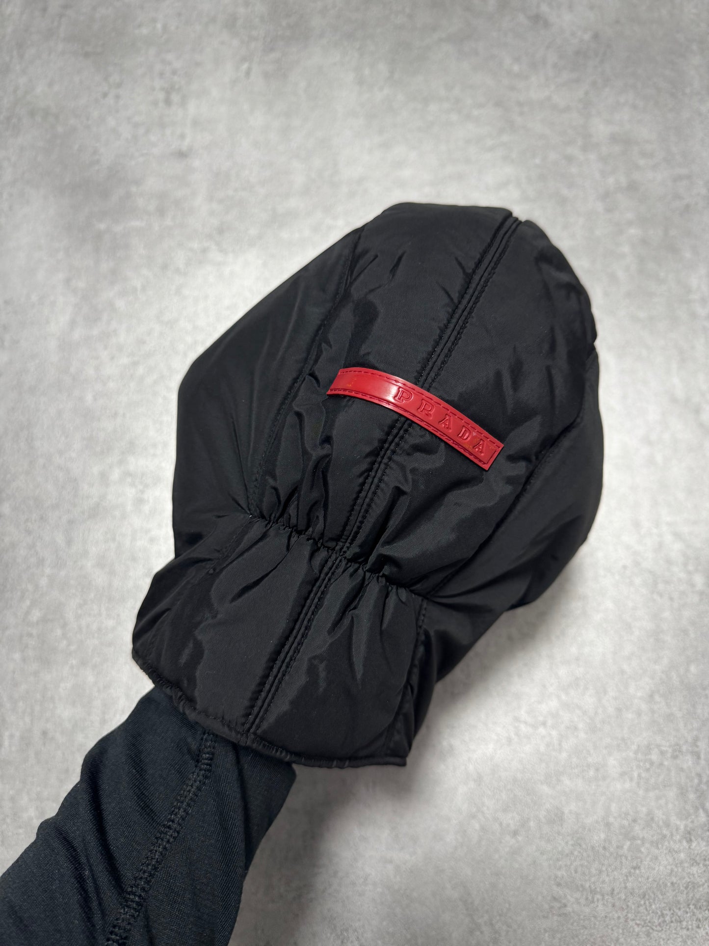 2000s Prada Black Nylon Balaclava (OS)