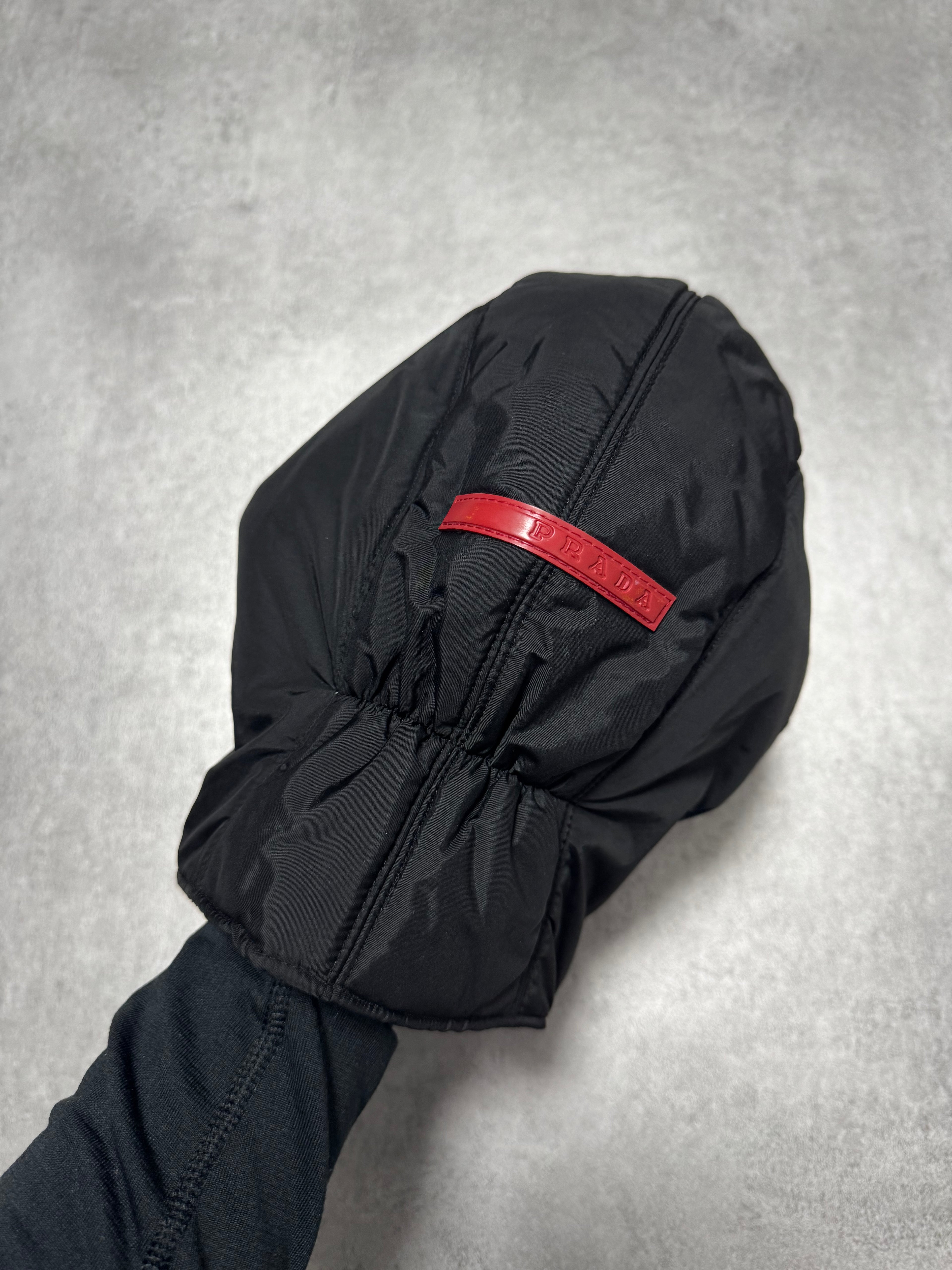 2000s Prada Black Nylon Balaclava