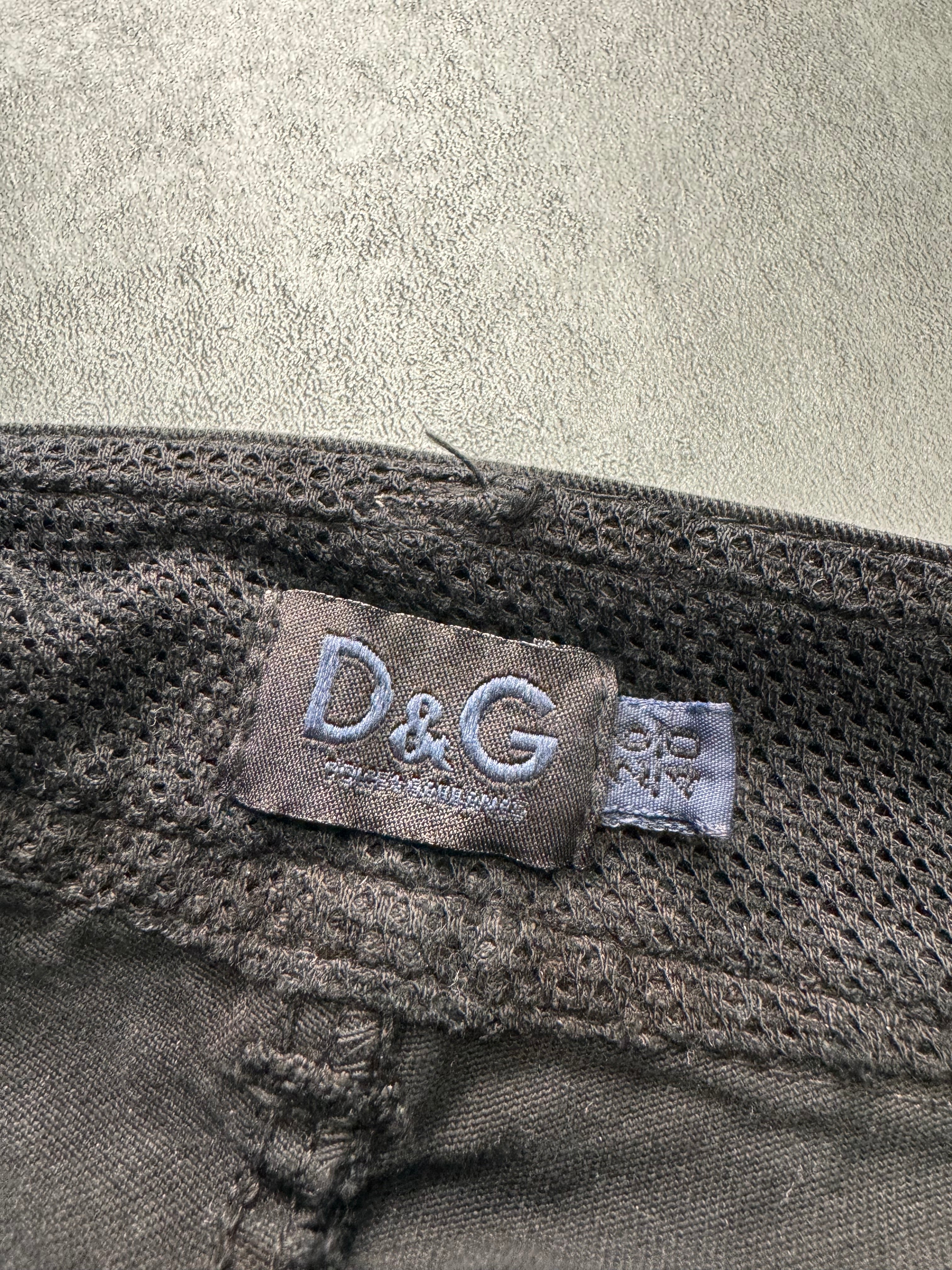 SS2003 Dolce &amp; Gabbana 全拉链飞行员工装裤 (M)