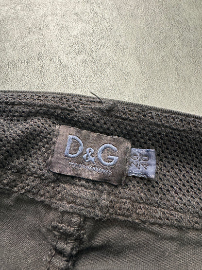 SS2003 Dolce &amp; Gabbana 全拉链飞行员工装裤 (M)