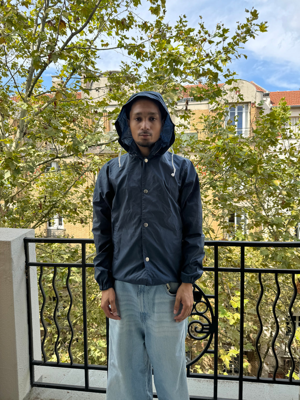 Comme des Garçons Shirt BOY Navy Boss Coach Jacket