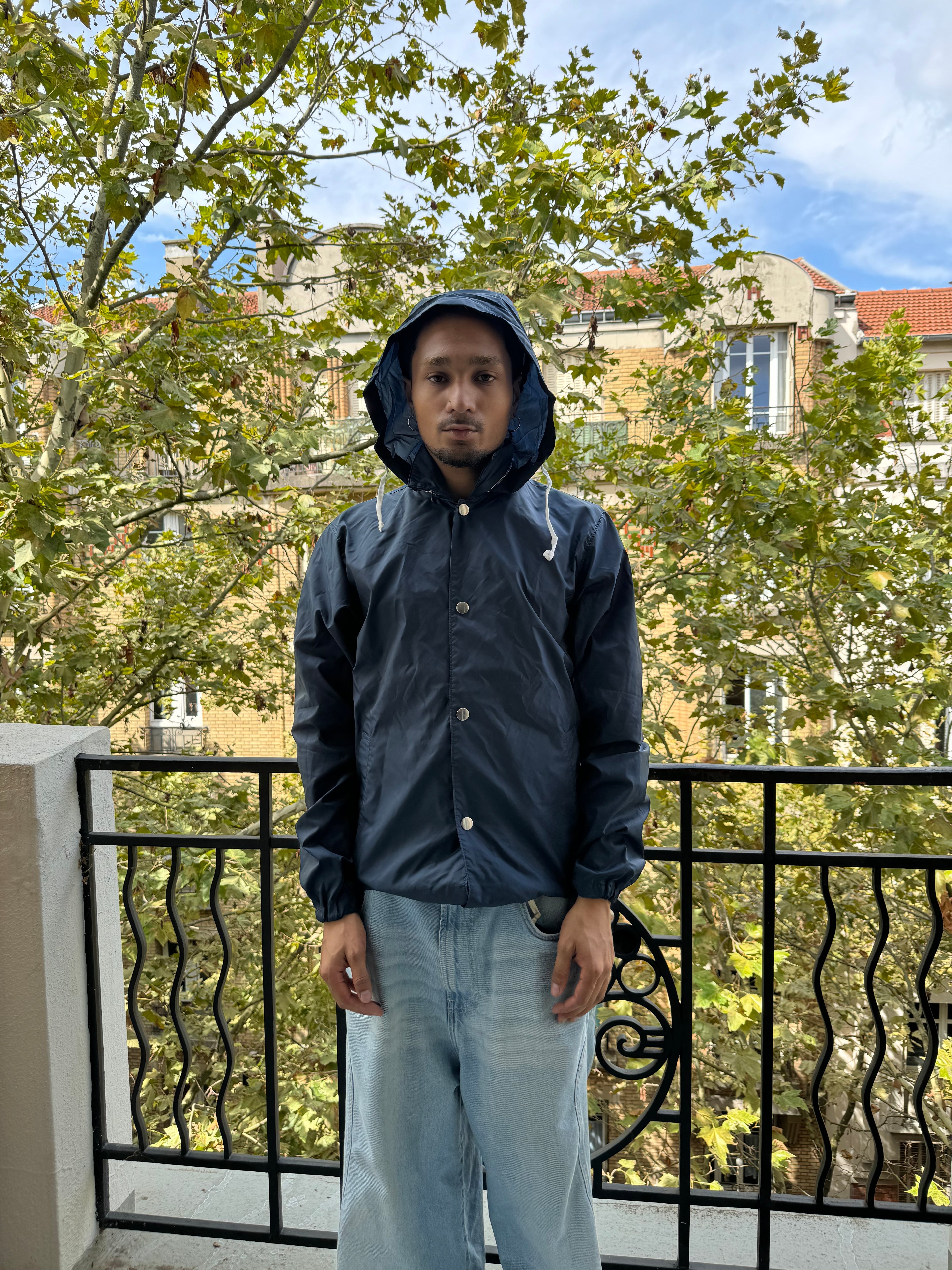Comme des Garçons Shirt BOY Navy Boss Coach Jacket