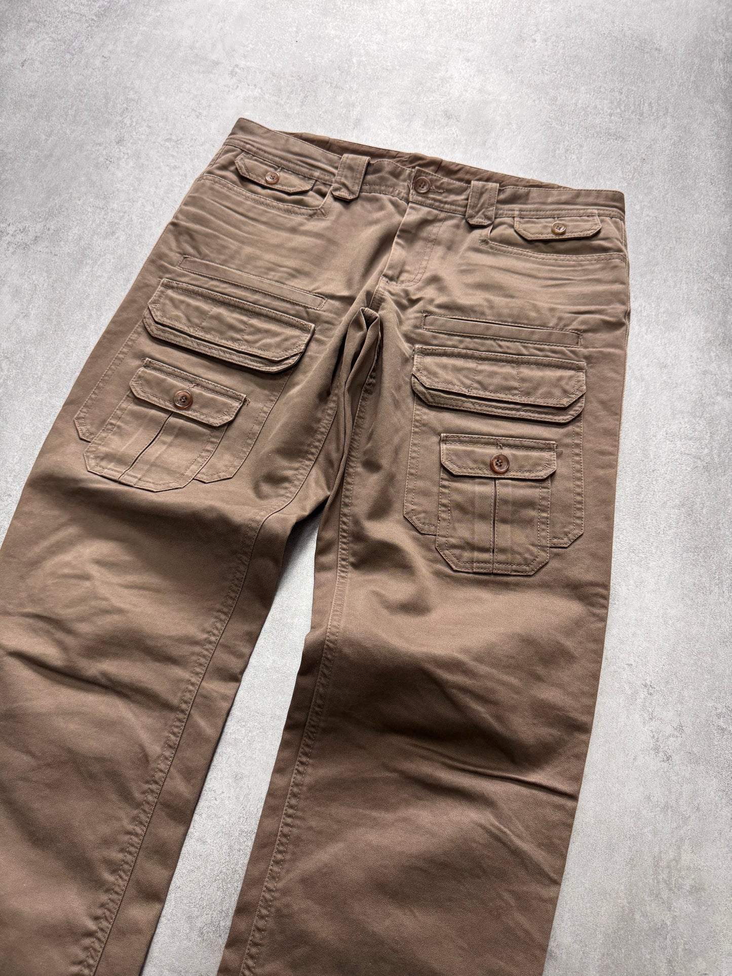 2000s Dolce & Gabbana Cargo Brown Pants (M)