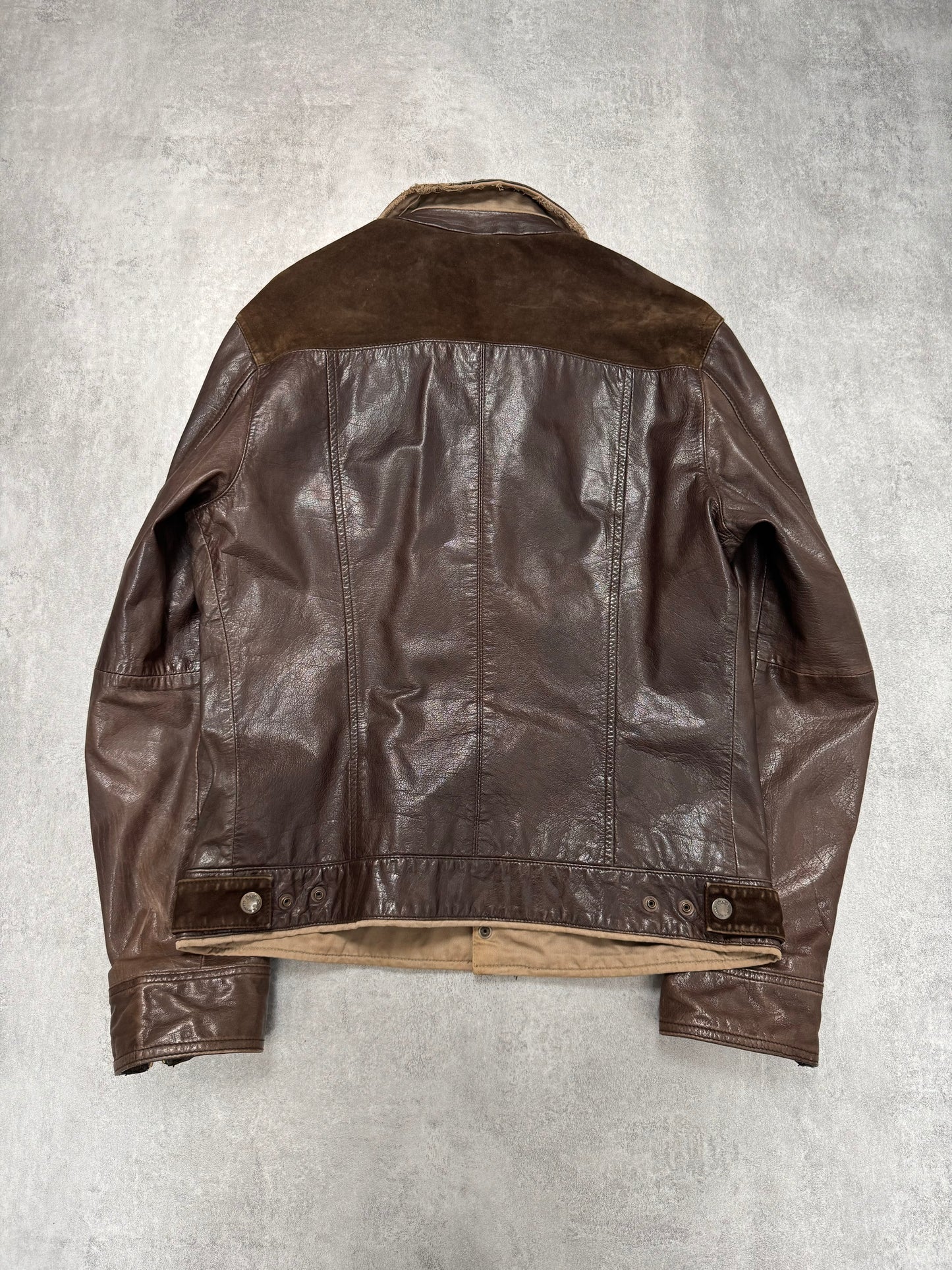 Dolce & Gabbana Multi-Layer Leather Jacket (L)