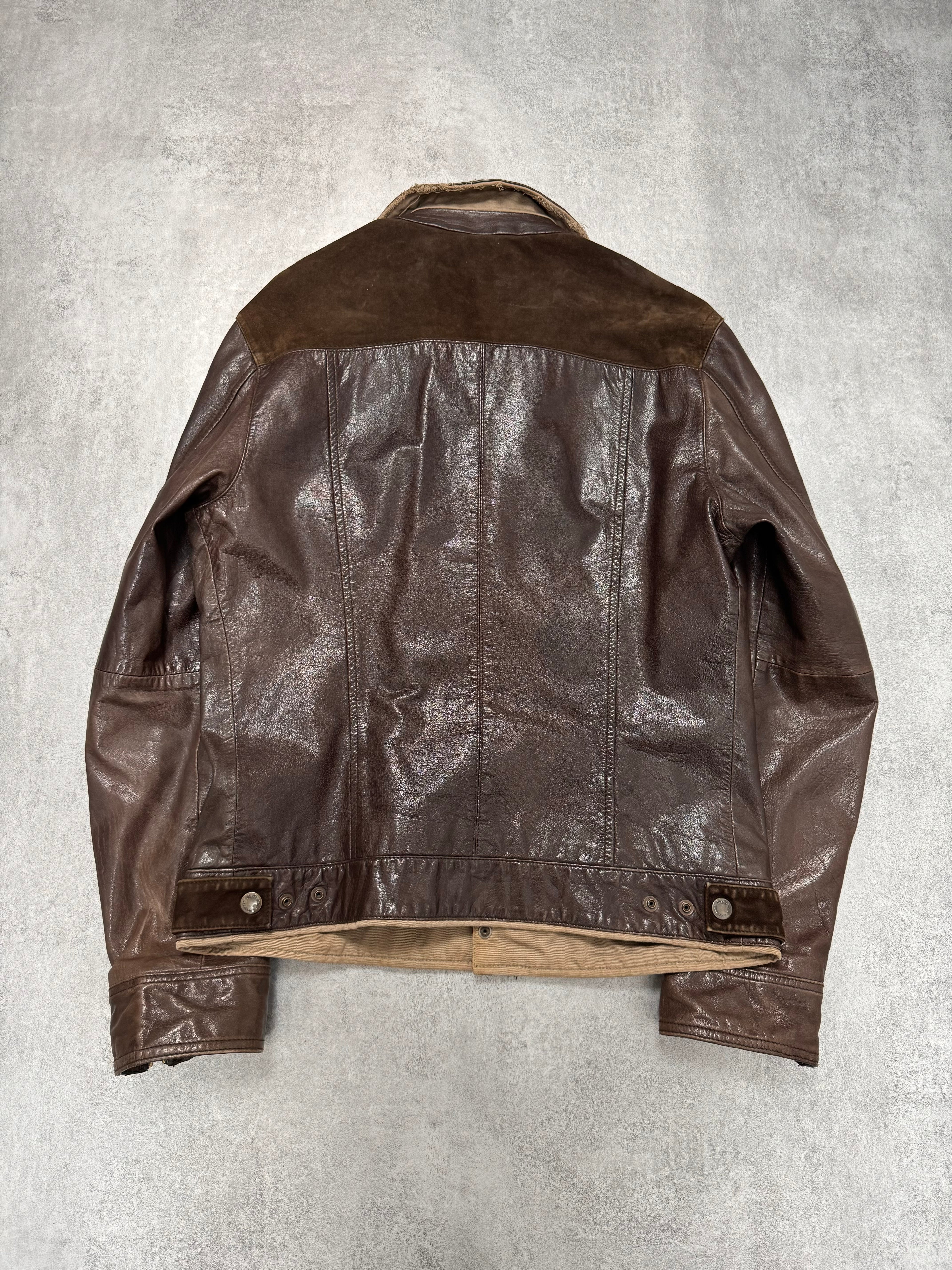 Dolce & Gabbana Multi-Layer Leather Jacket
