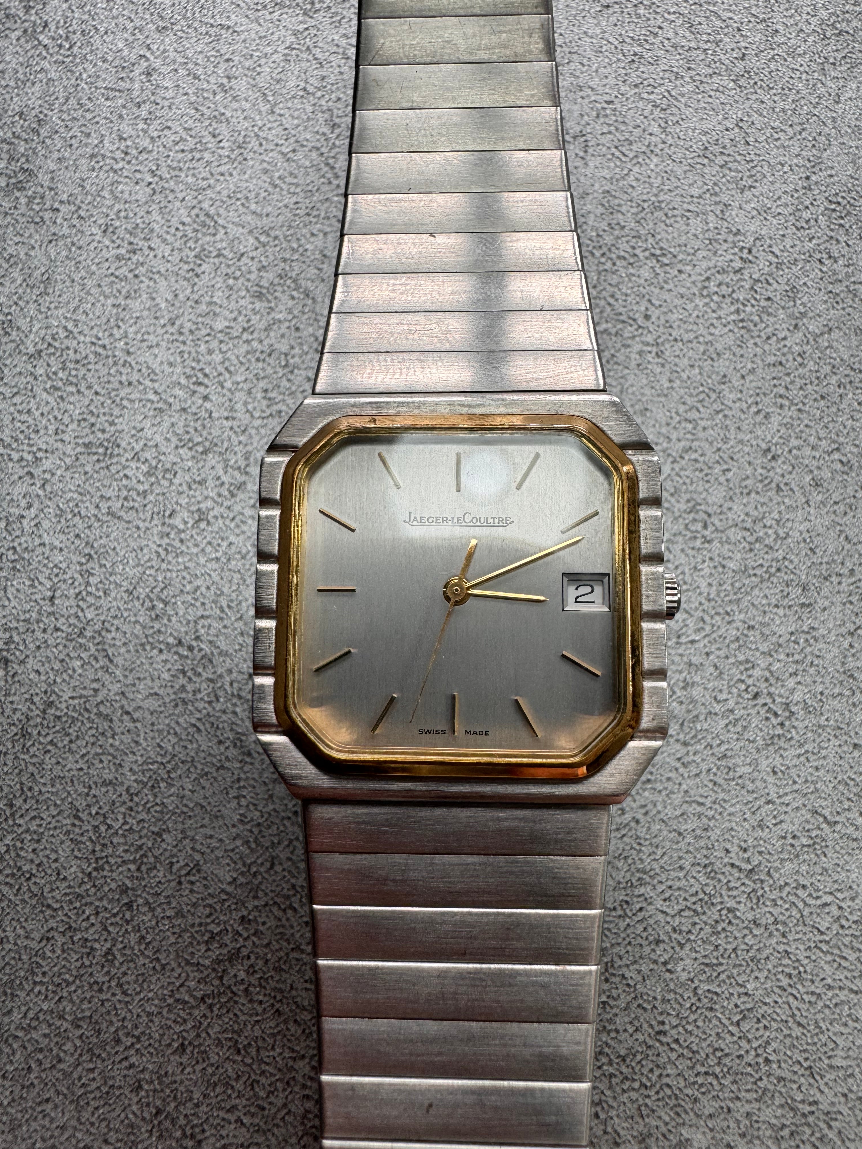 Jaeger-LeCoultre Stripes Golden Date Quartz Watch (OS)