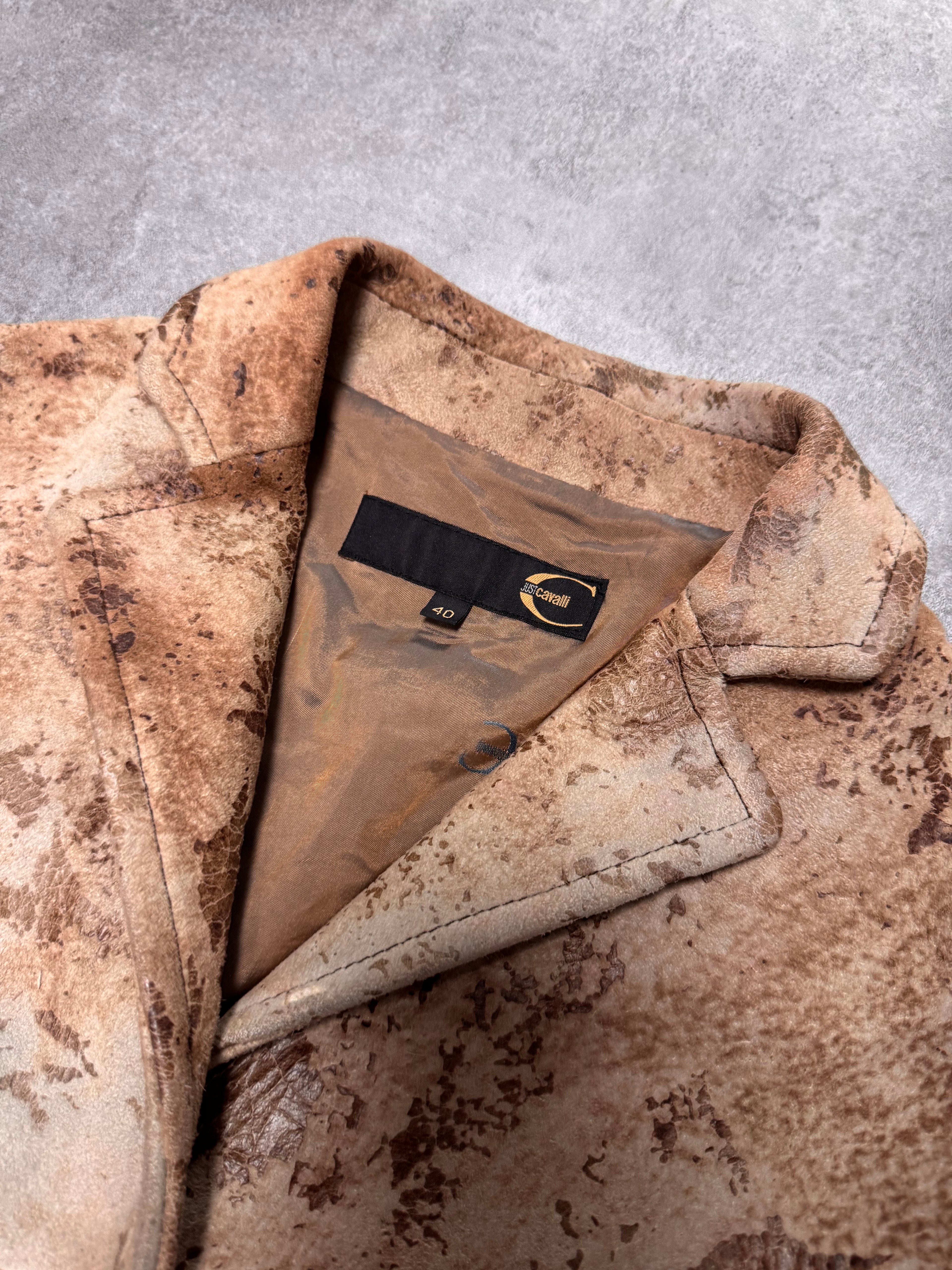 AW2003 Cavalli Apocalypse Brut Leather Jacket