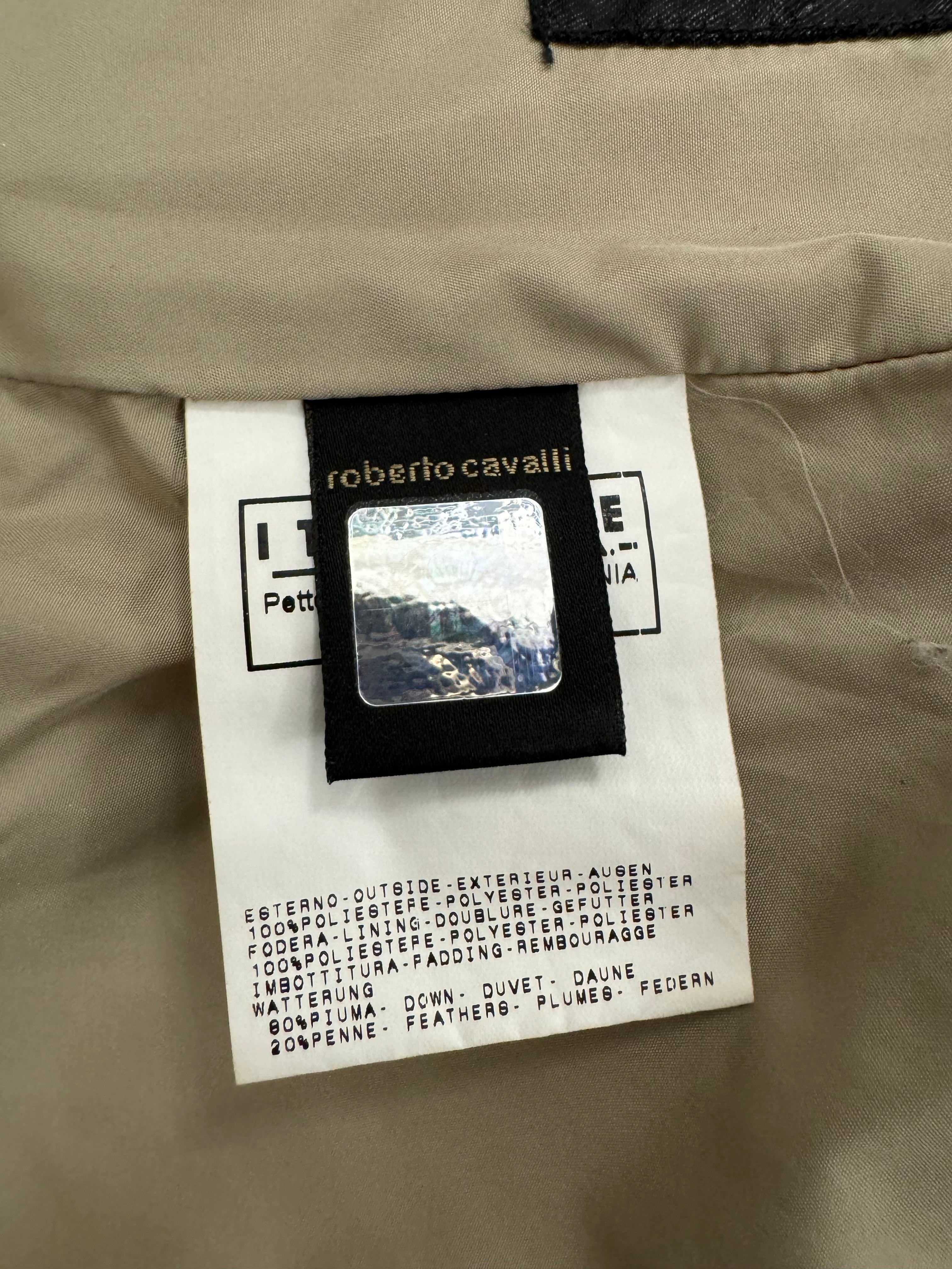 1990年代 ロベルト カヴァリ パラシュート ボンデージ パファー ジャケット (XS)