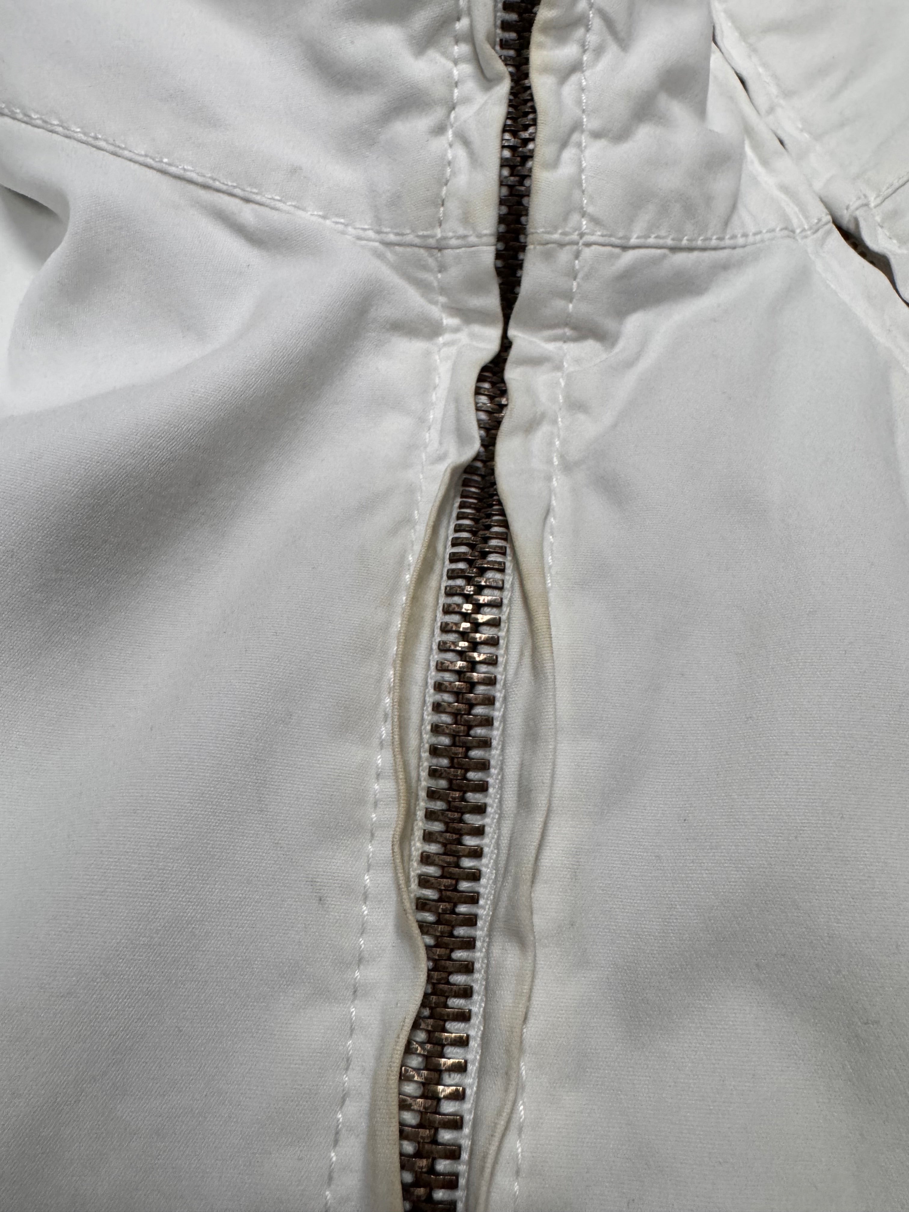 1990s Emporio Armani Snow White Double Zipper Jacket
