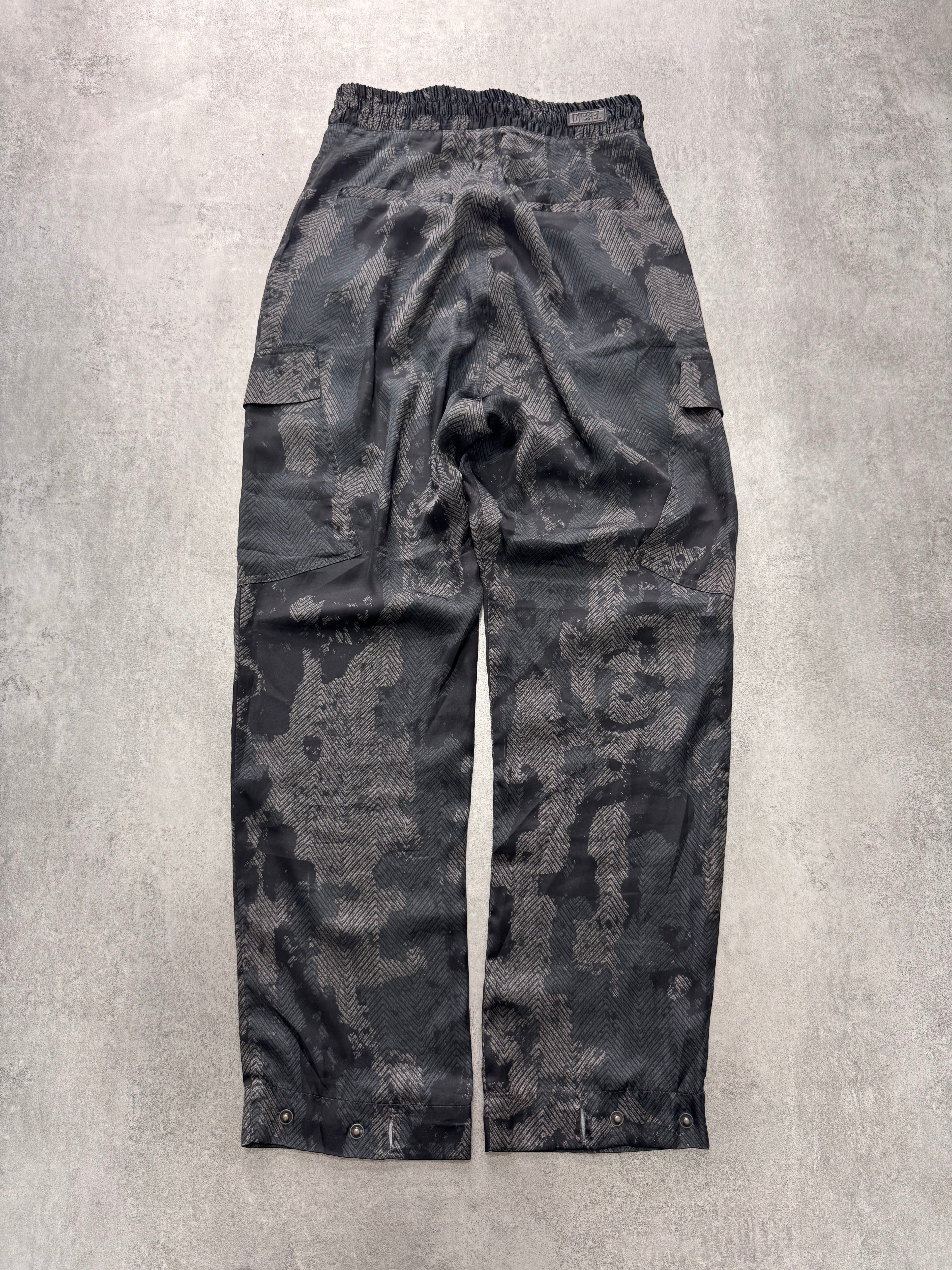 2000s Diesel Dark Grey Camo Pants